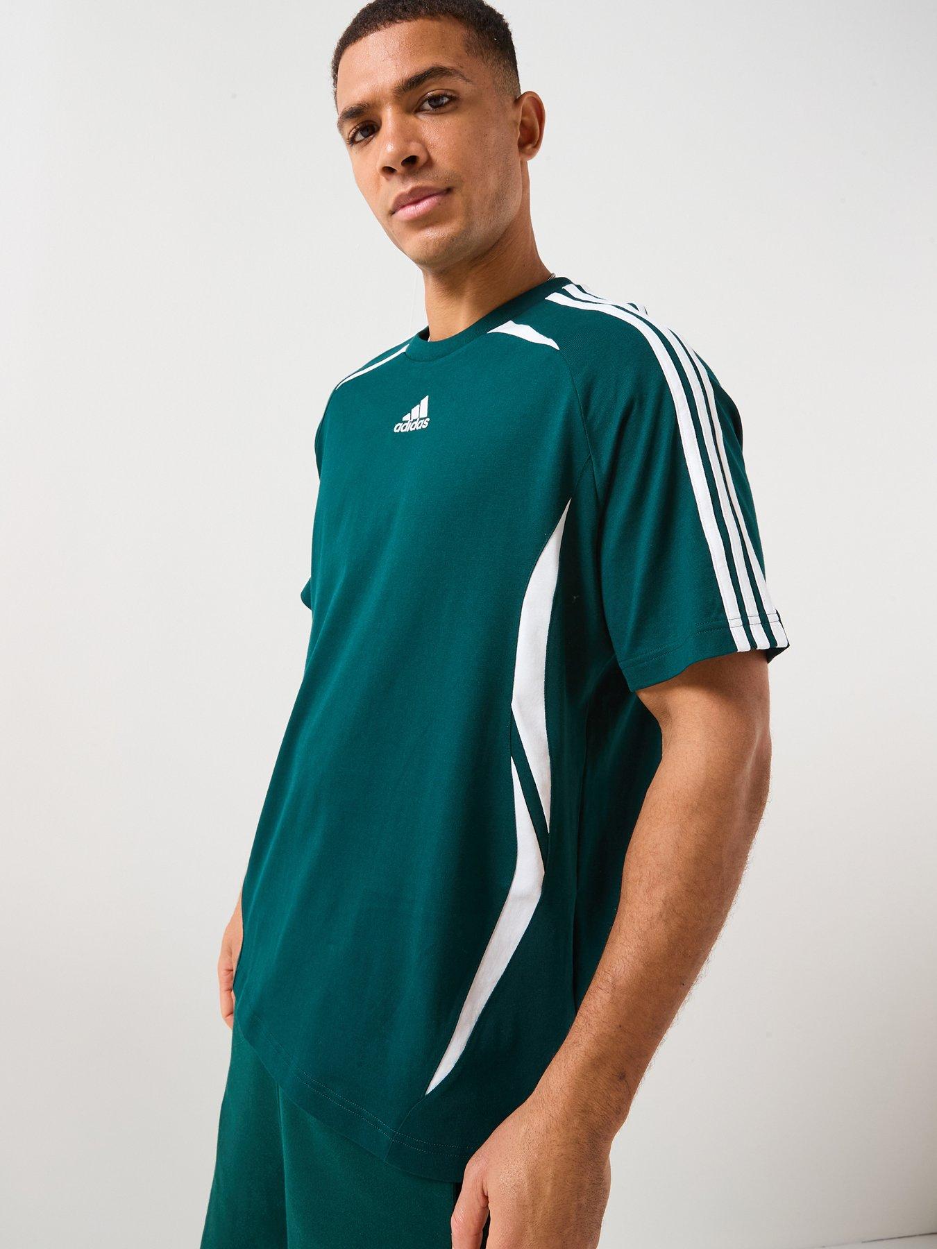 adidas Sportswear Men's Teamgeist Cotton Tee, Green, Size S, Men