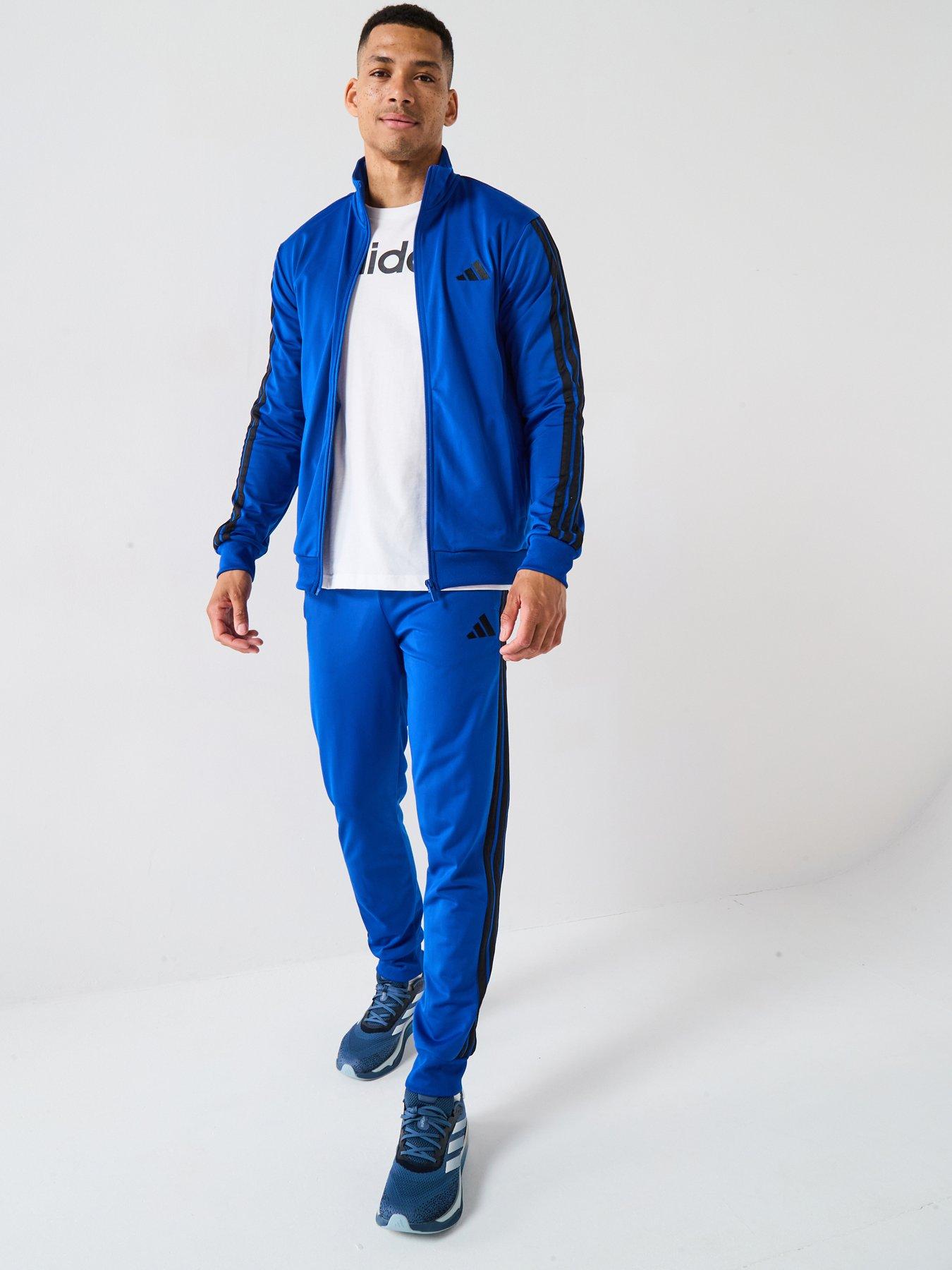 undefined Men's Sportswear Basic 3-stripes Tricot Tracksuit - Blue
