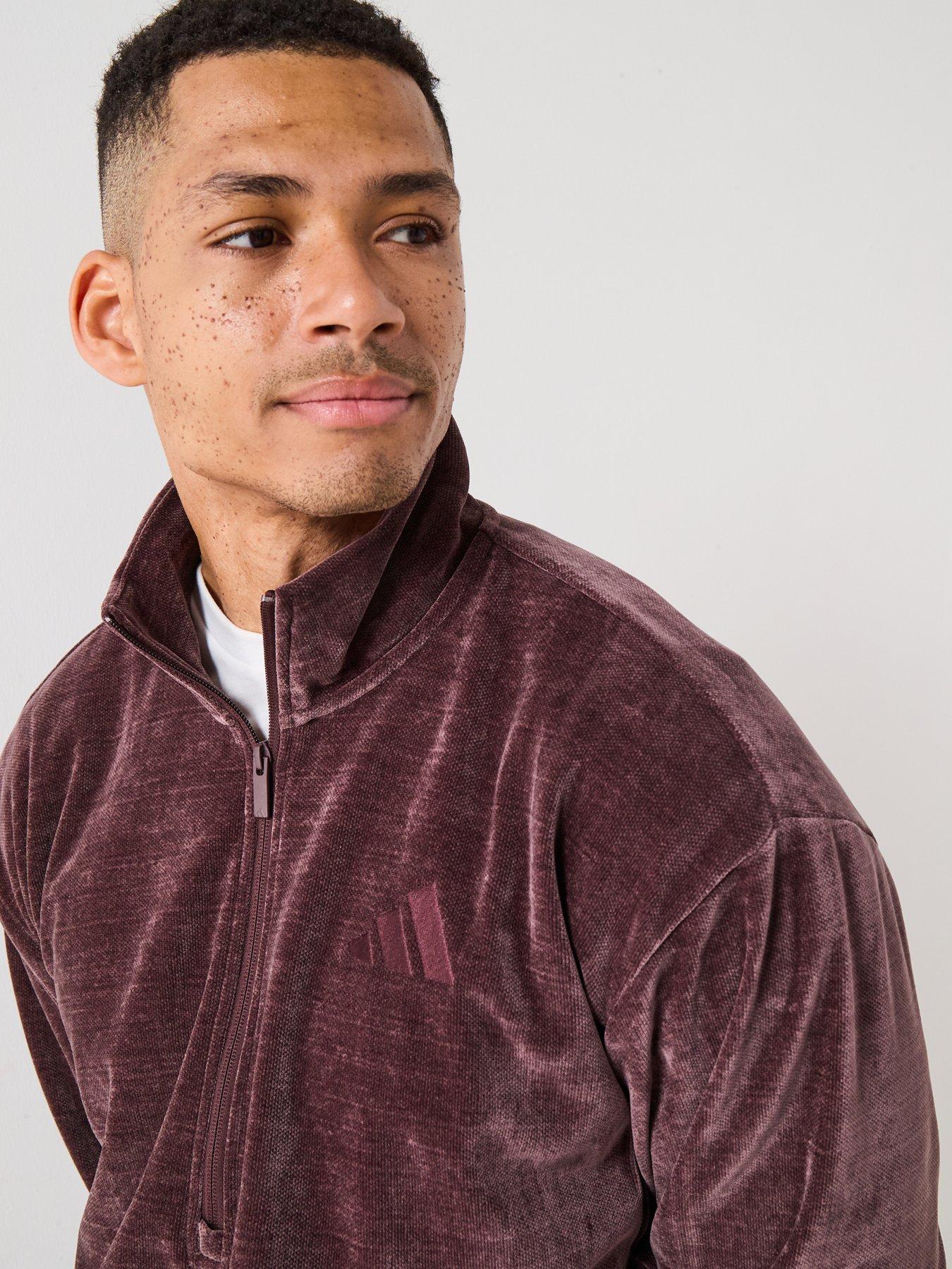 Image 5 of 6 of adidas Sportswear Men's All Szn Luxe Half-Zip - Brown