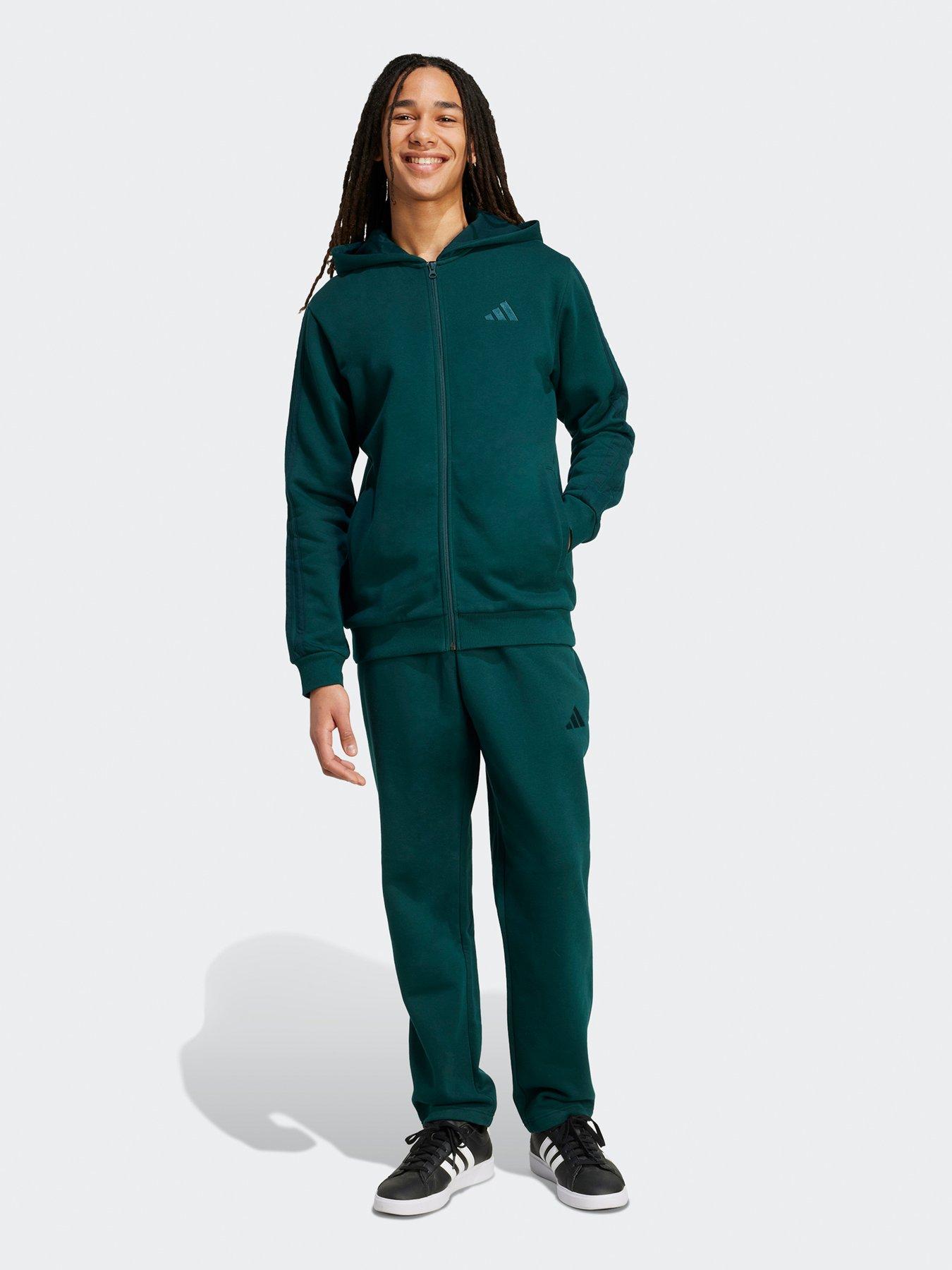 undefined Men's Colorblock Hooded Tracksuit - Green