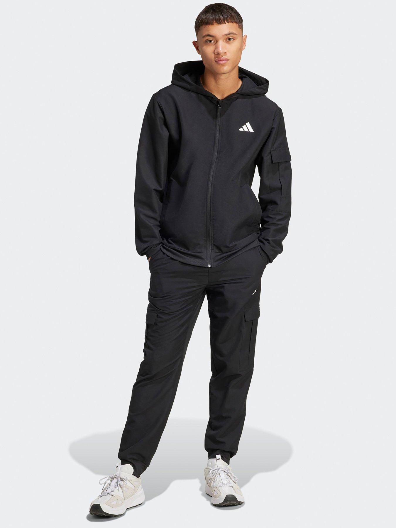 undefined Men's Cargo Tracksuit - Black