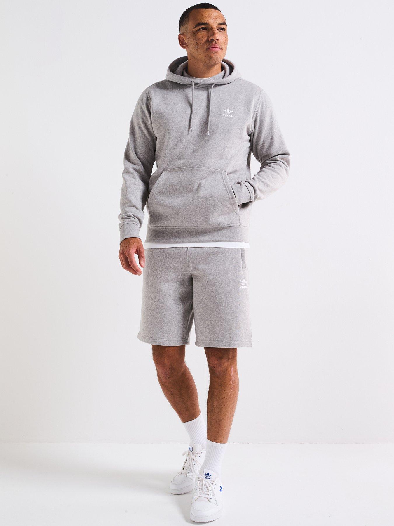 Image 3 of 6 of adidas Originals Men's Trefoil Essentials Hoodie - Grey
