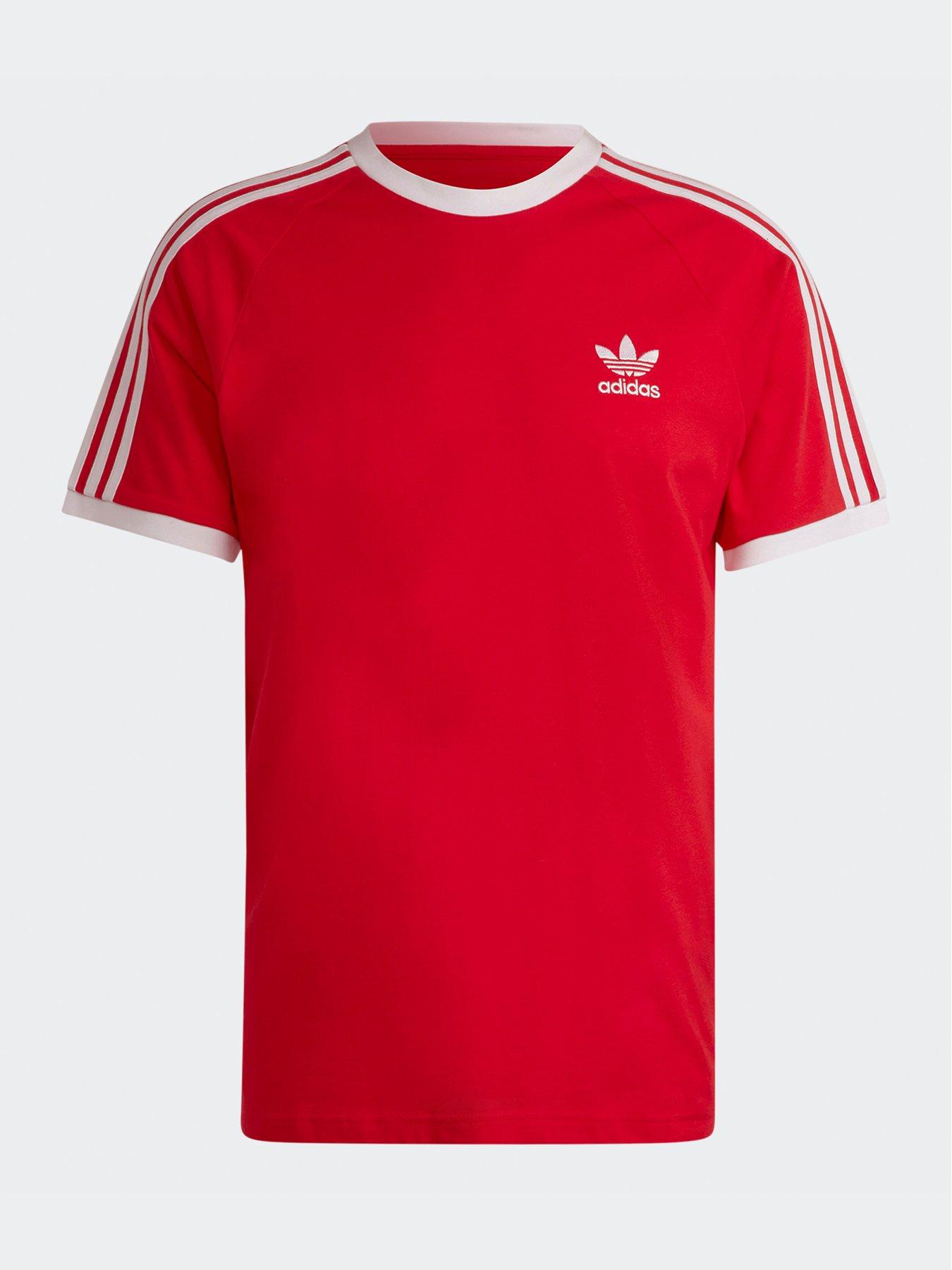 undefined Men's Adicolor Classics 3-Stripes T-Shirt - Red