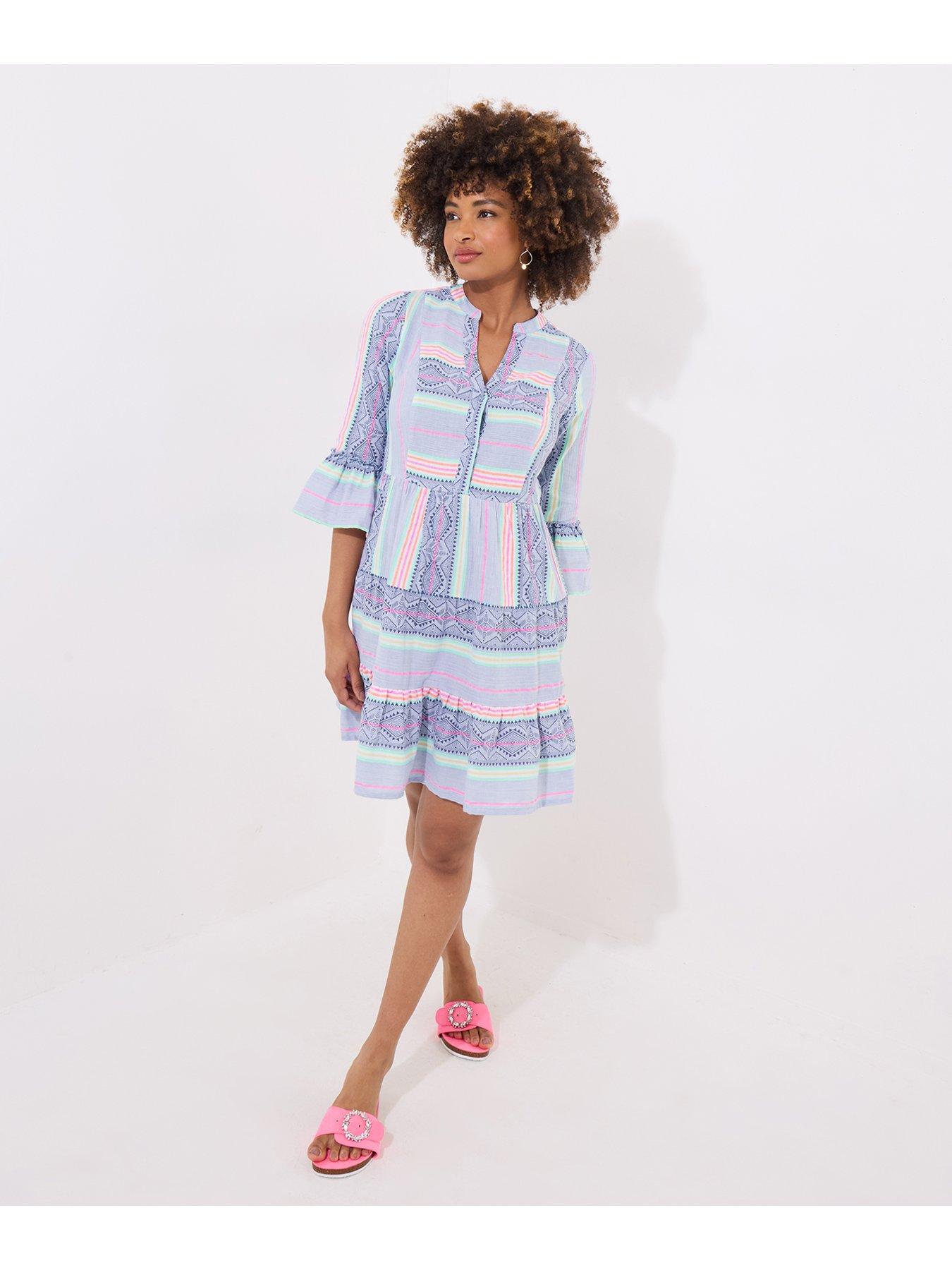 Image 2 of 5 of Joe Browns All new Summer Stripe Tunic Dress - Blue