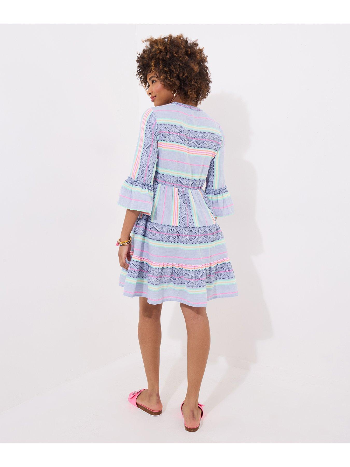 Image 3 of 5 of Joe Browns All new Summer Stripe Tunic Dress - Blue