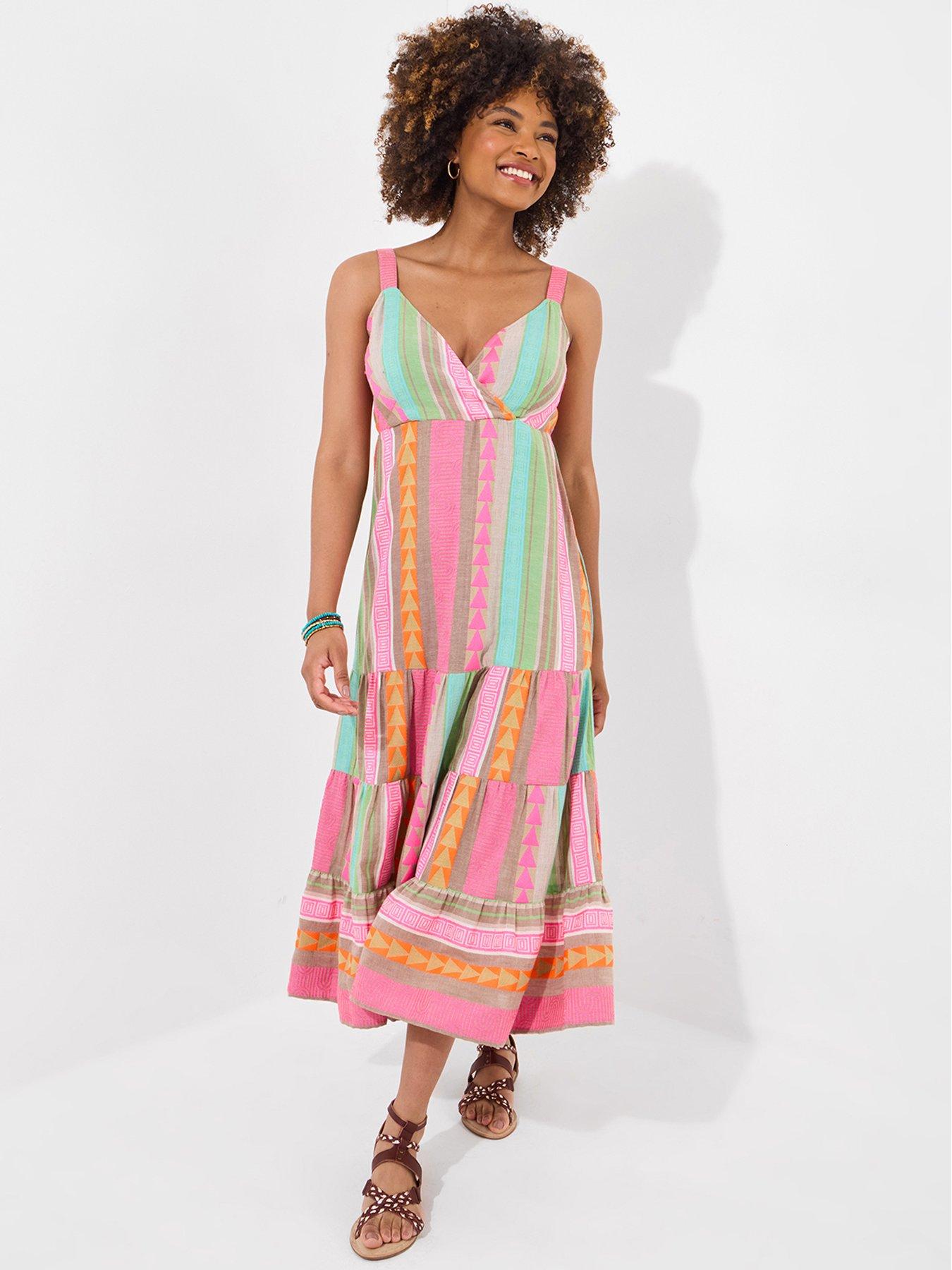 undefined Joyful Summer Maxi Dress - Pink