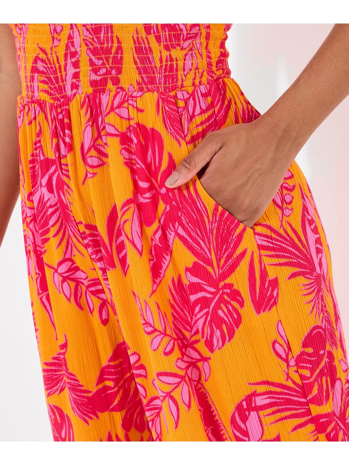 Image 4 of 5 of Joe Browns Petite The Heat Of Summer Jumpsuit - Orange