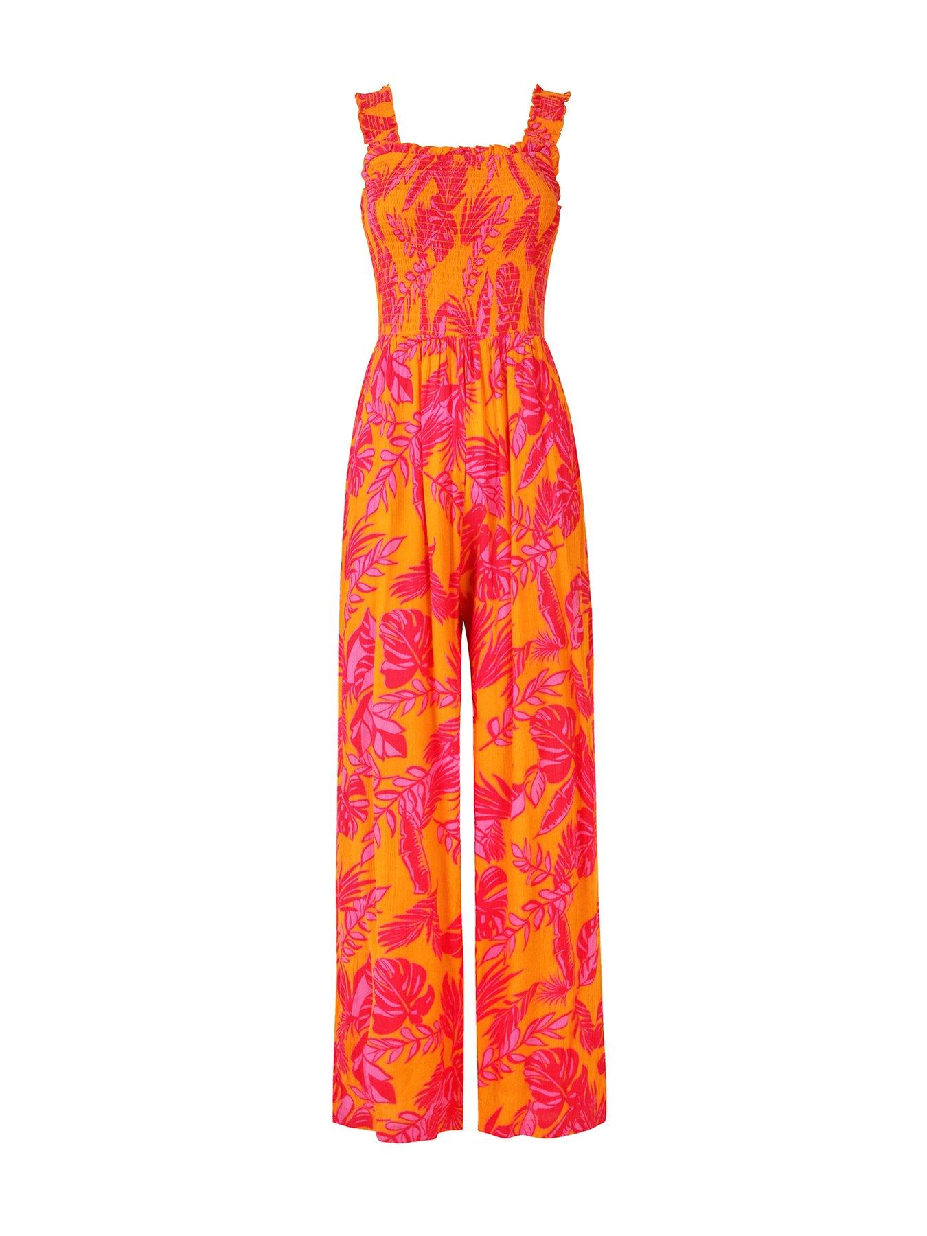 Image 5 of 5 of Joe Browns Petite The Heat Of Summer Jumpsuit - Orange