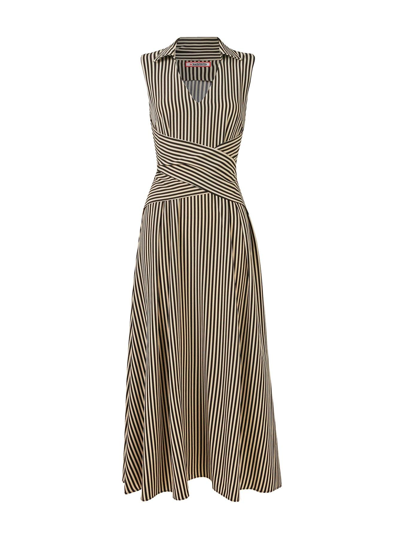 Image 6 of 6 of Joe Browns Isla Stripe Dress - Black