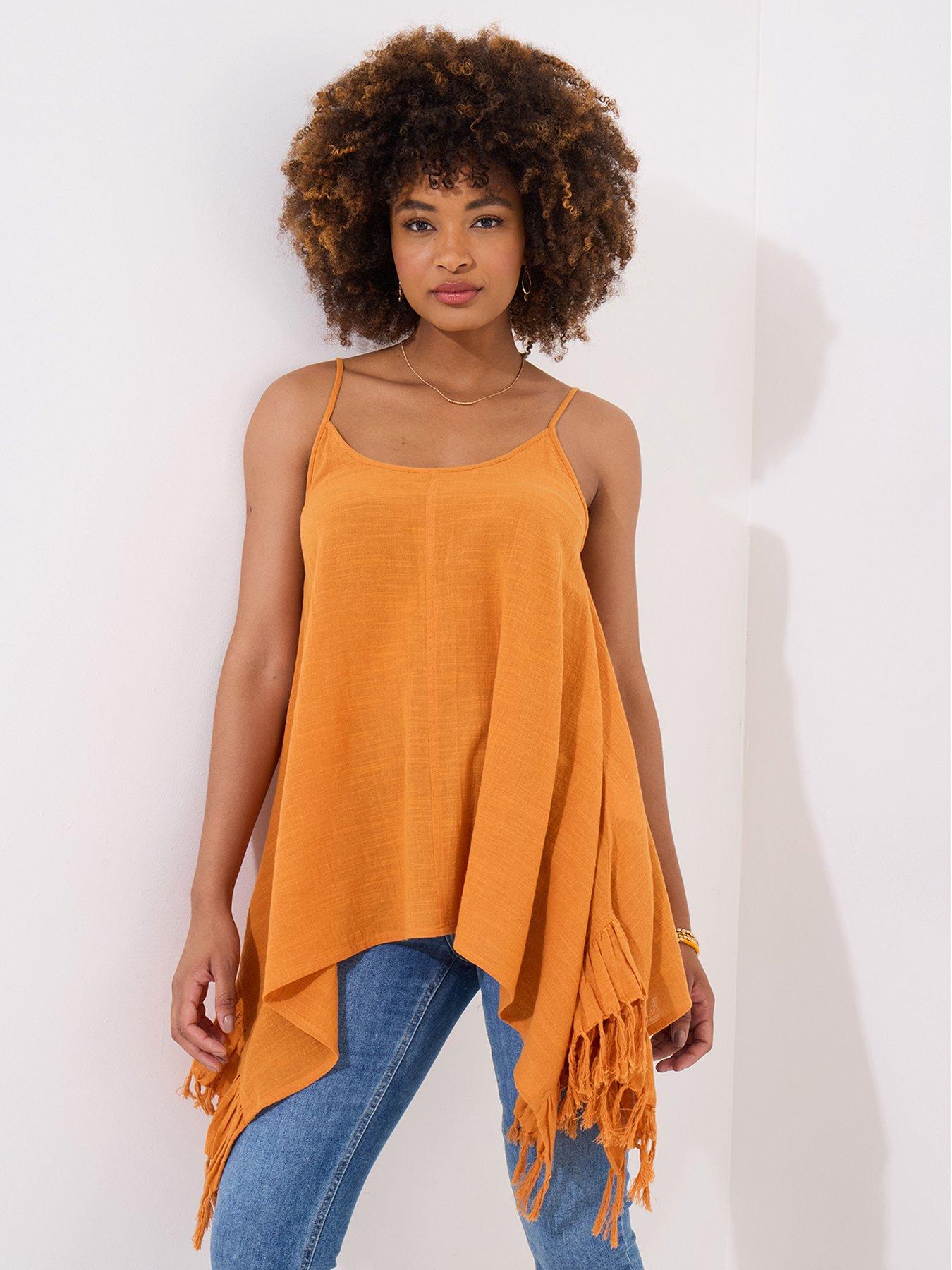 undefined Beach Babe Tunic Top - Yellow
