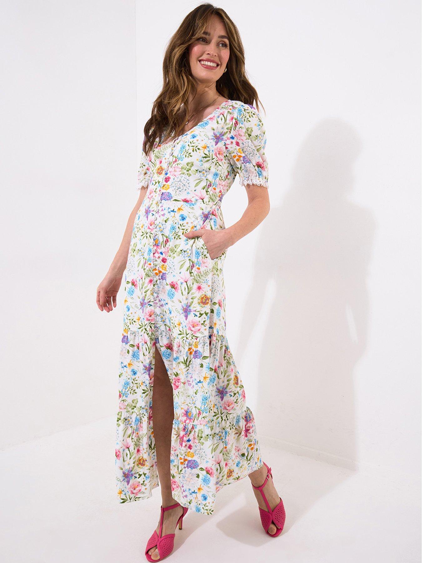 undefined Summer Meadows Maxi Dress - White