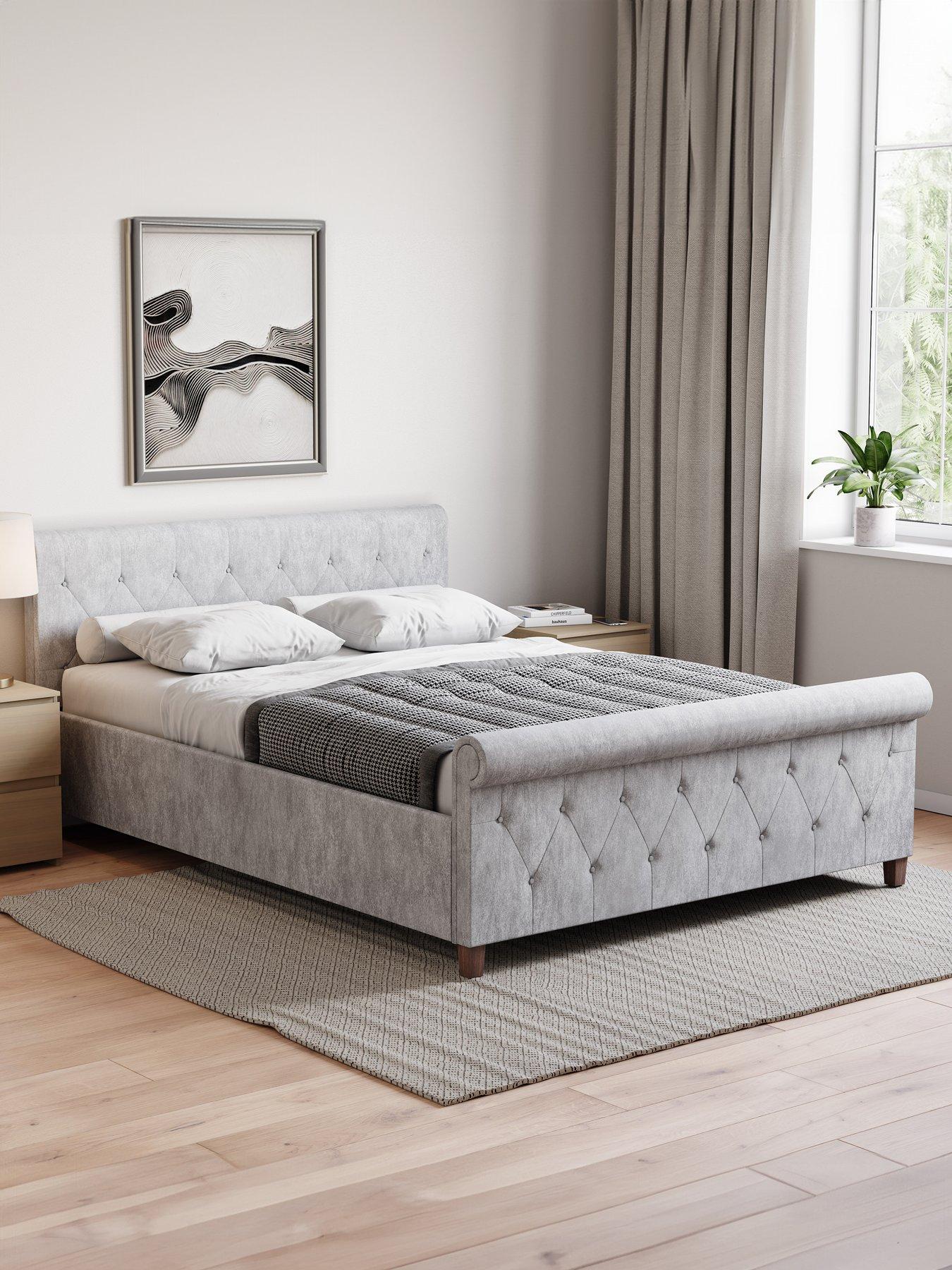 Vida Designs Vittorio Linen Double Bed