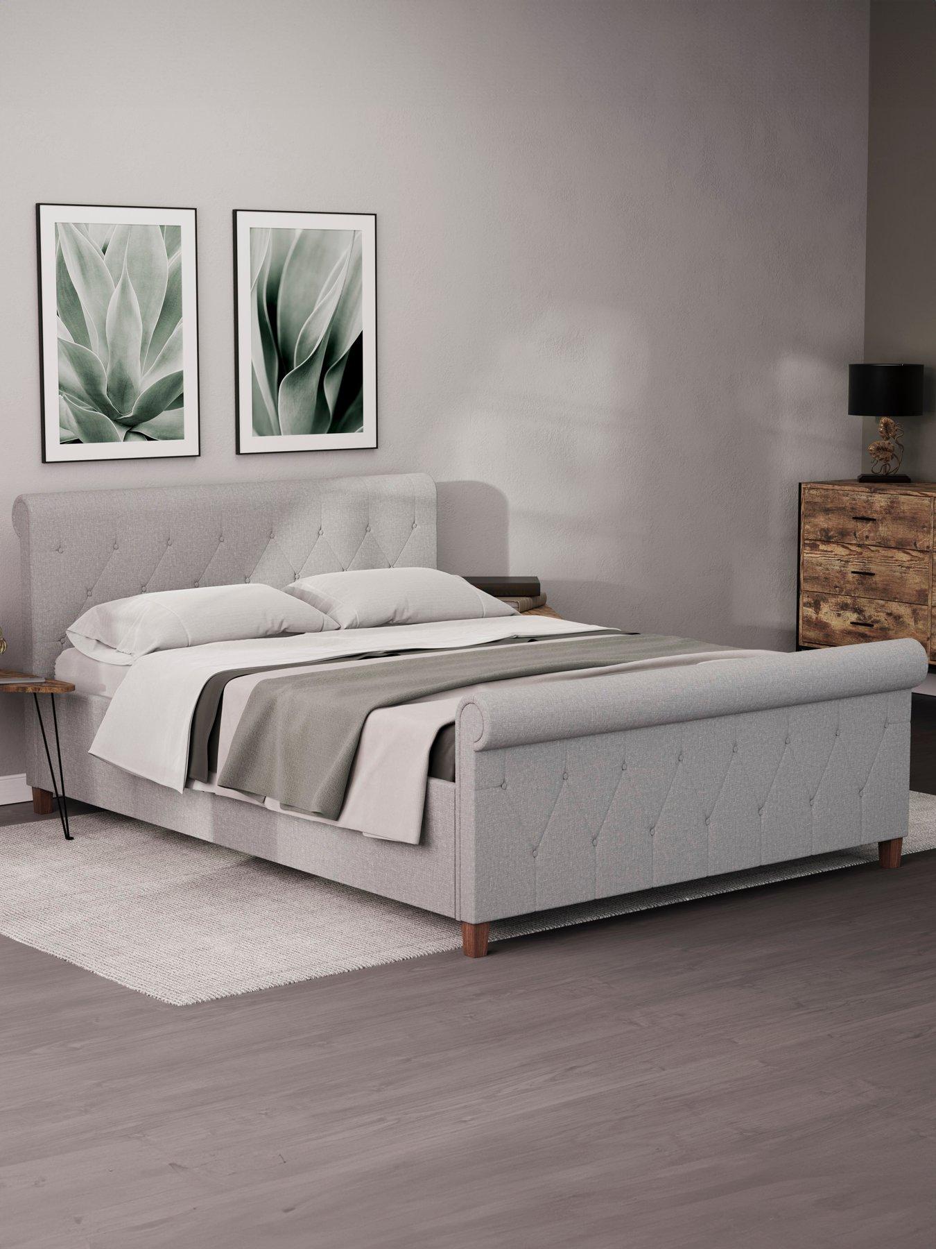undefined Vittorio Linen Double Bed