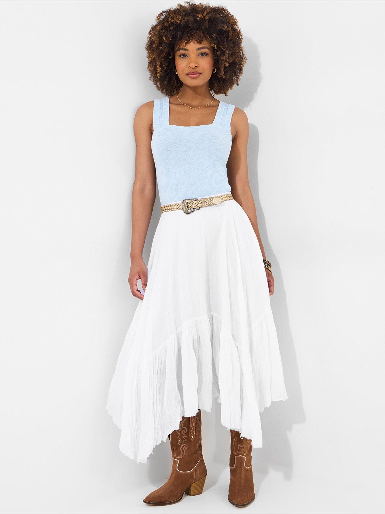 Image 2 of 5 of Joe Browns Boho Dreams Layered Skirt - White