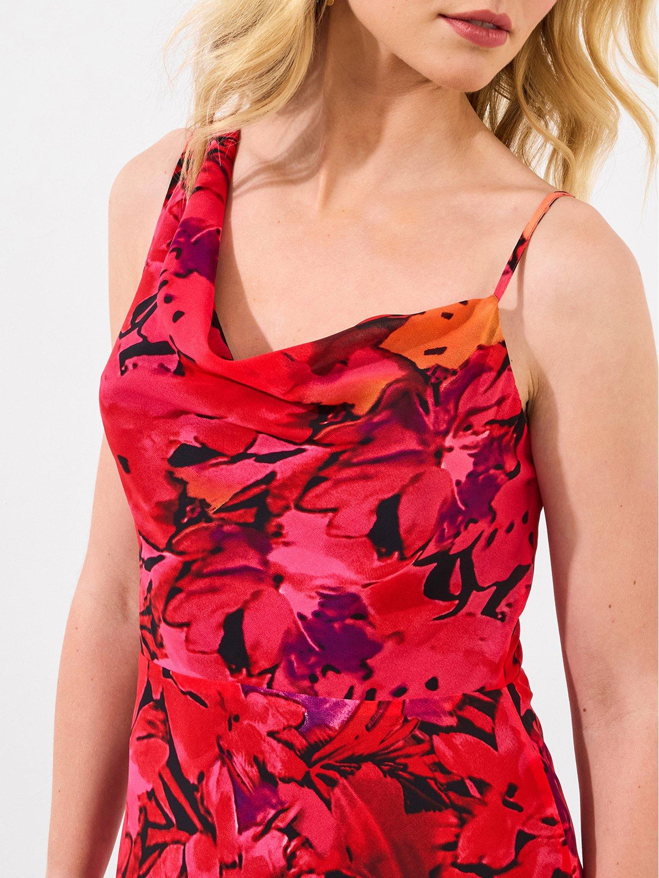 Image 2 of 6 of Joe Browns Petite Avril Printed Maxi Dress - Red