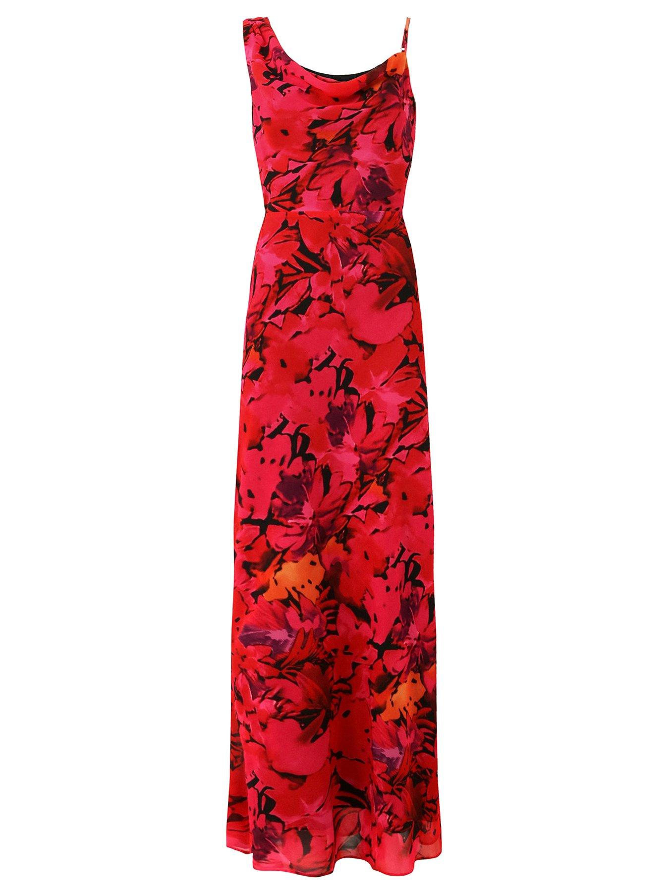 Image 6 of 6 of Joe Browns Petite Avril Printed Maxi Dress - Red