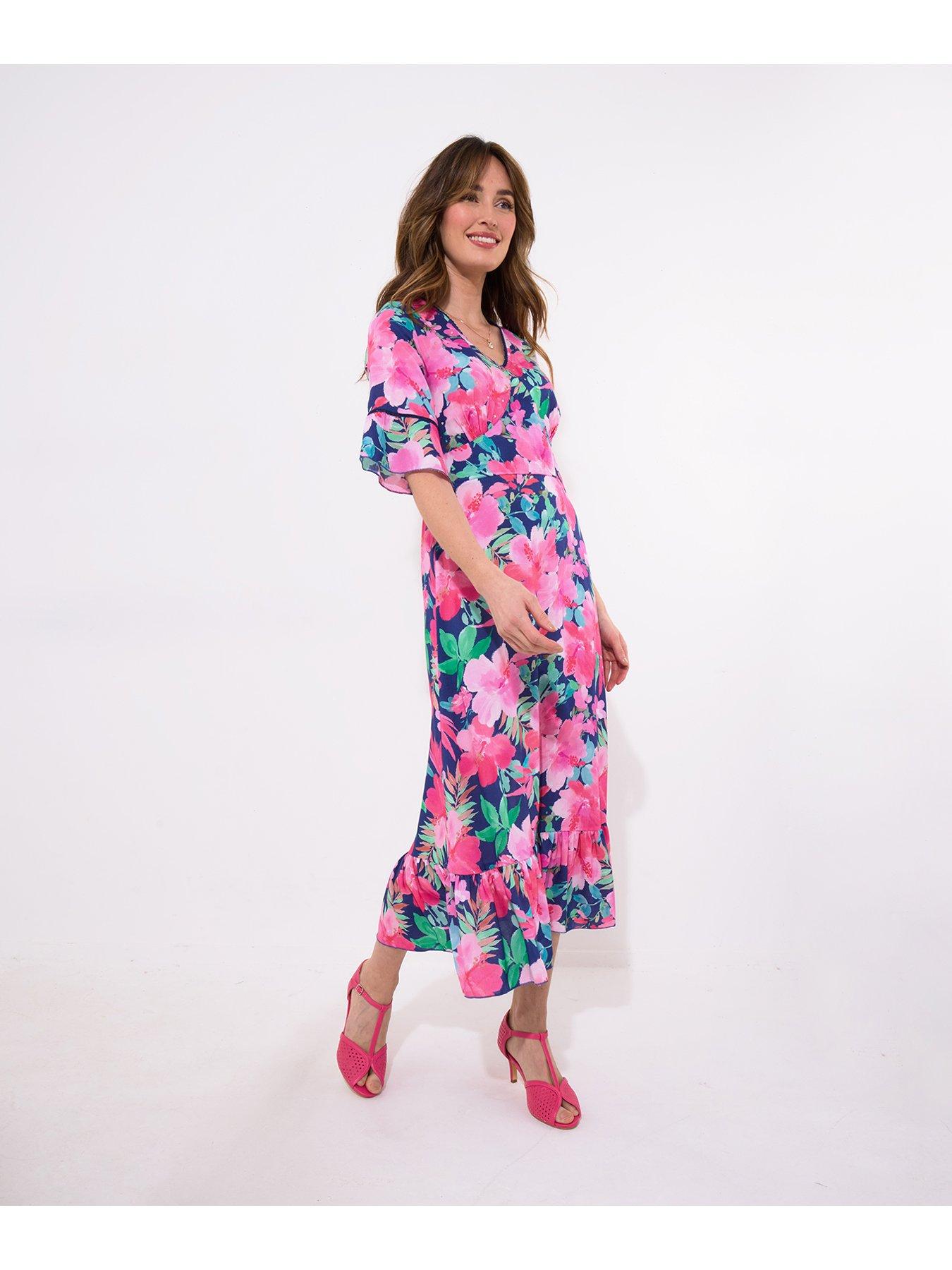 Image 2 of 5 of Joe Browns Constance Floral Print Dress - Navy