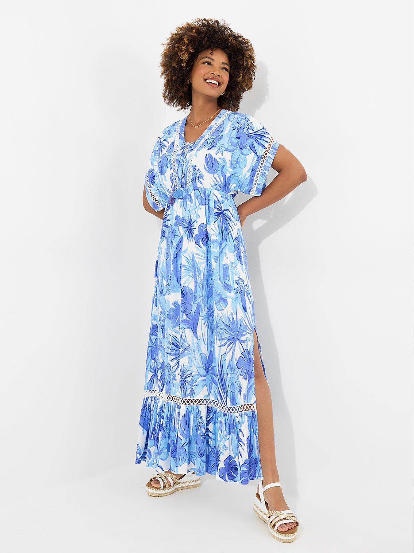 undefined Petite Blue Skies Maxi Dress - Blue