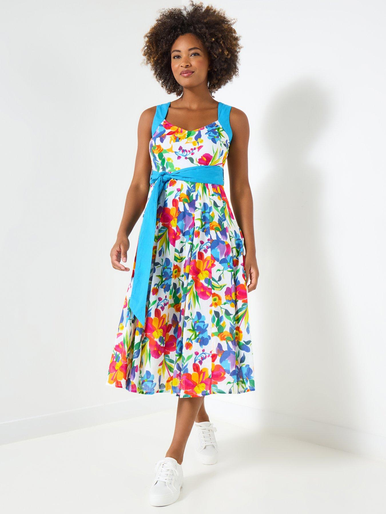 Joe Browns: Celia Floral Dress - White