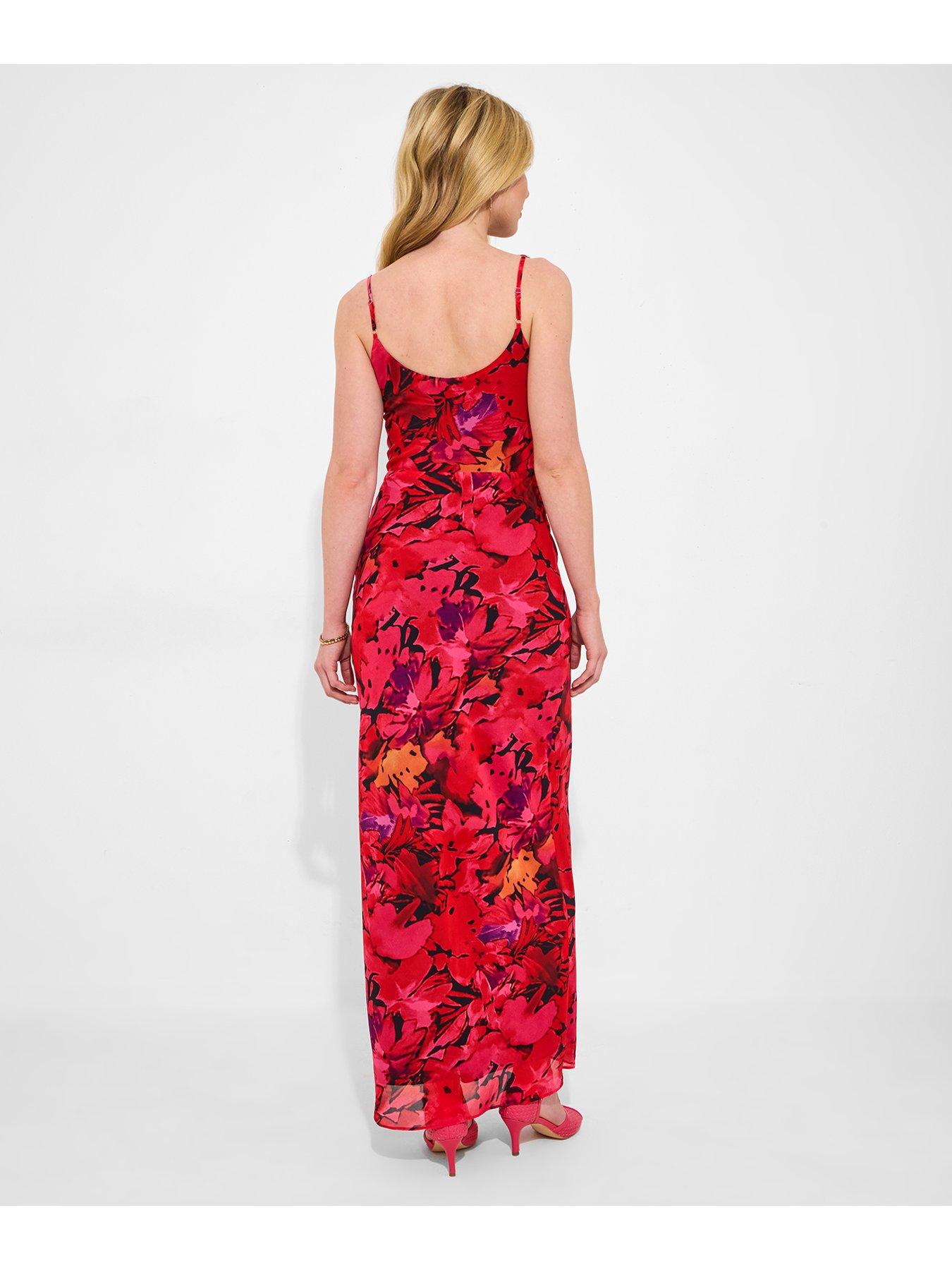 Image 2 of 6 of Joe Browns Avril Printed Maxi Dress - Red