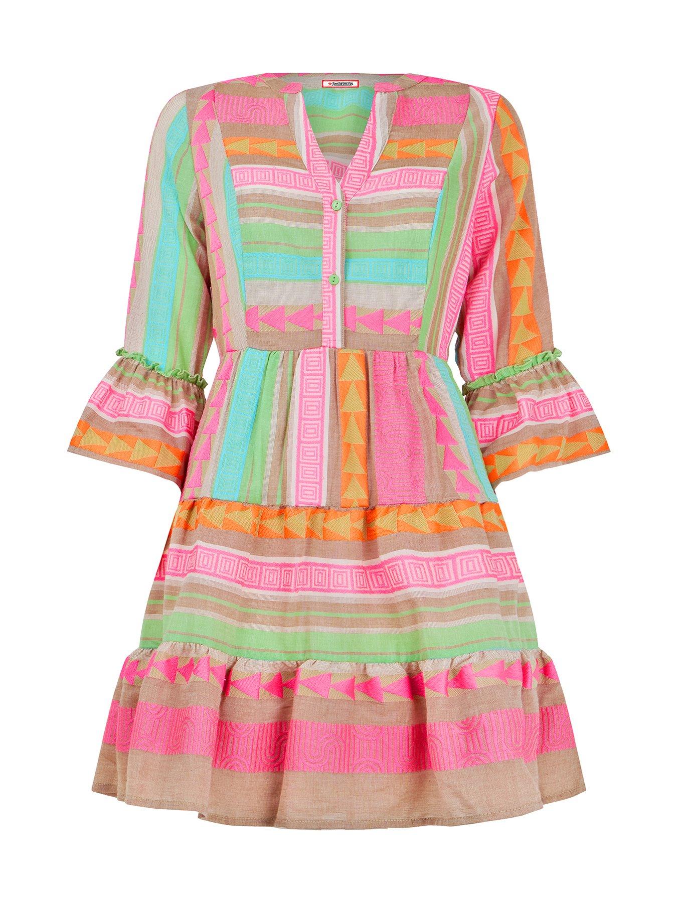 Joe Browns Summer Is Here Jacquard Tunic Dress - Pink | Very