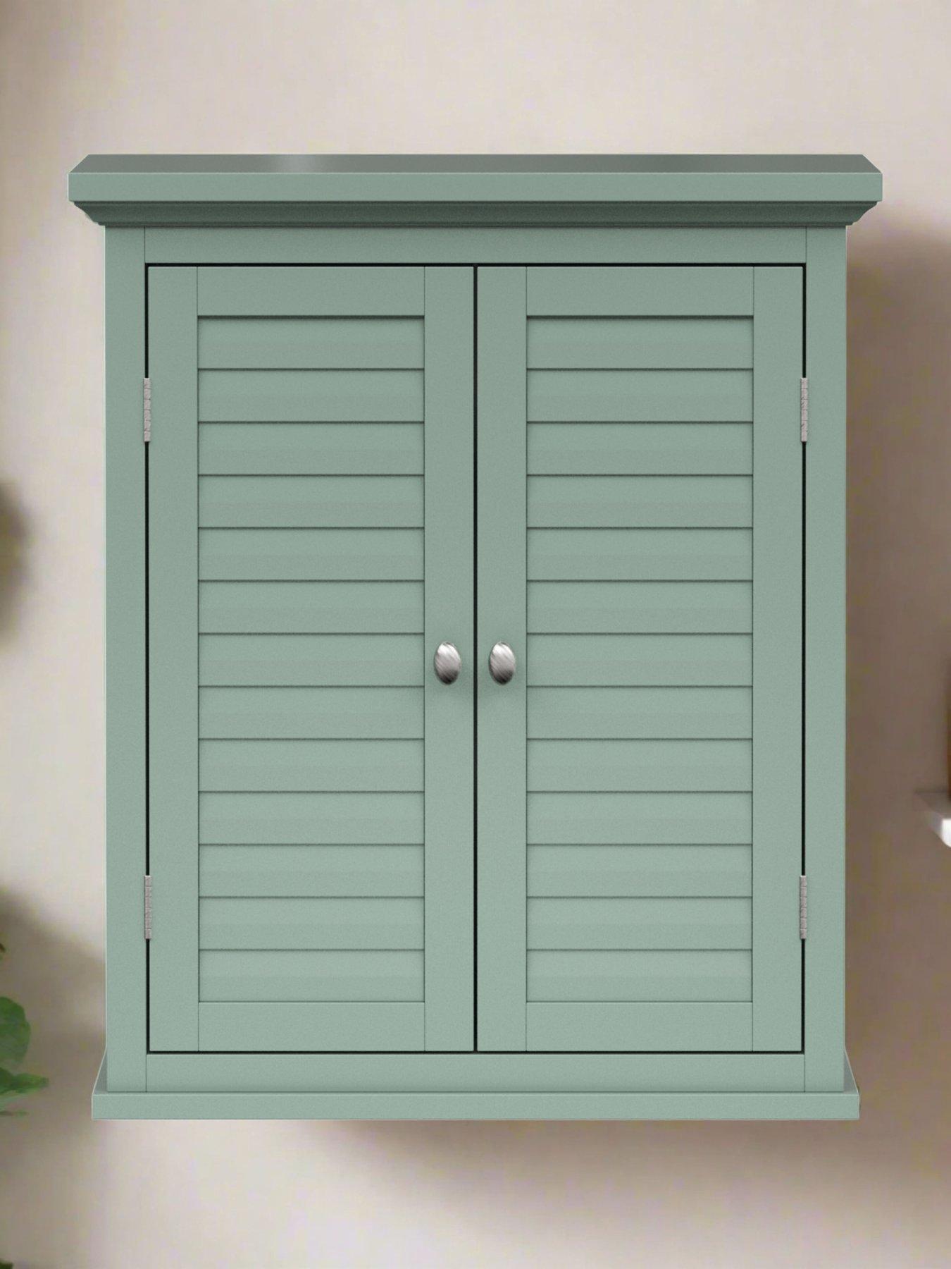undefined Glancy Two Shutter Doors Wooden Wall Cabinet 24"