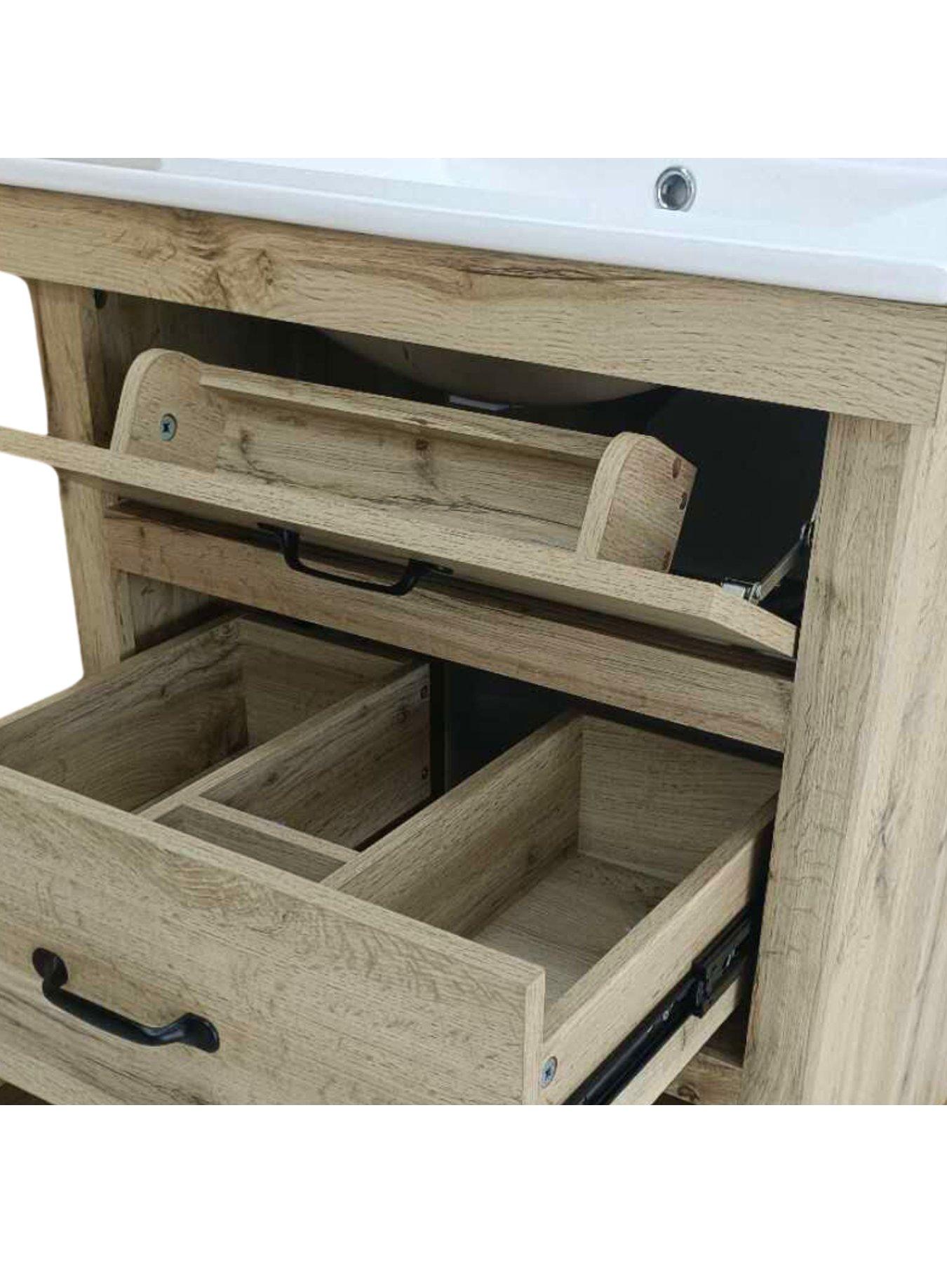 Image 6 of 6 of Teamson Home Donovan Vanity With Sink And 2 Drawers 24"