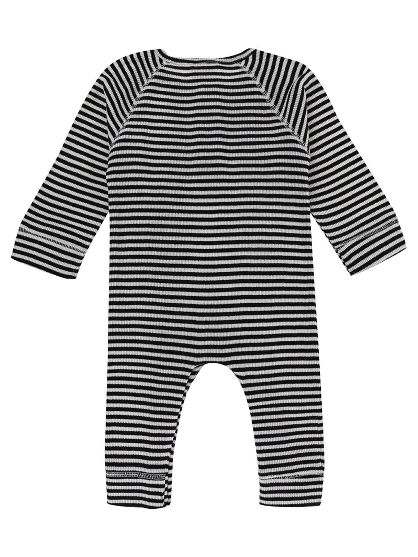 Image 2 of 4 of Turtledove London Baby Stripe Rib Playsuit - Multi