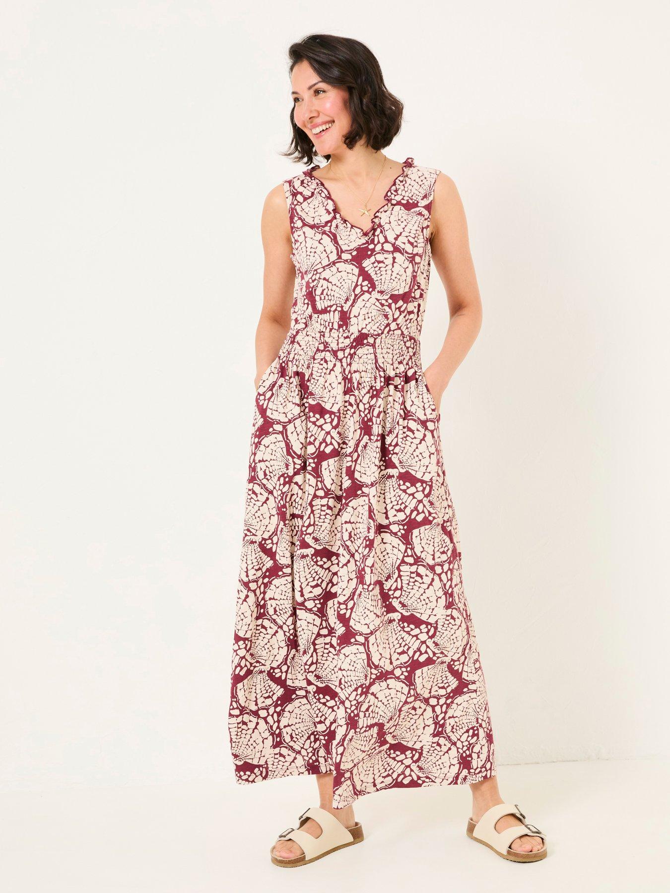 undefined Ellie Shells Maxi Dress - Red