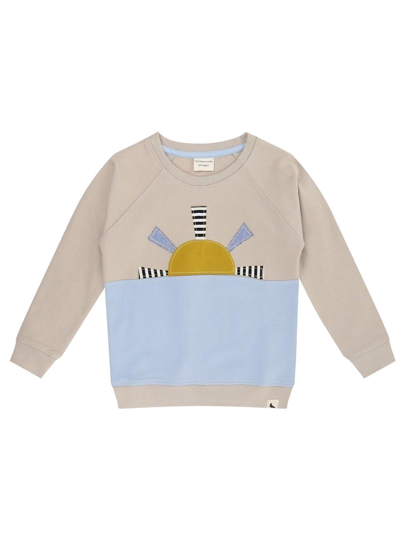 Turtledove London Kids Cut & Sew Sunrise Sweatshirt, Multi, Size 6-12 Months