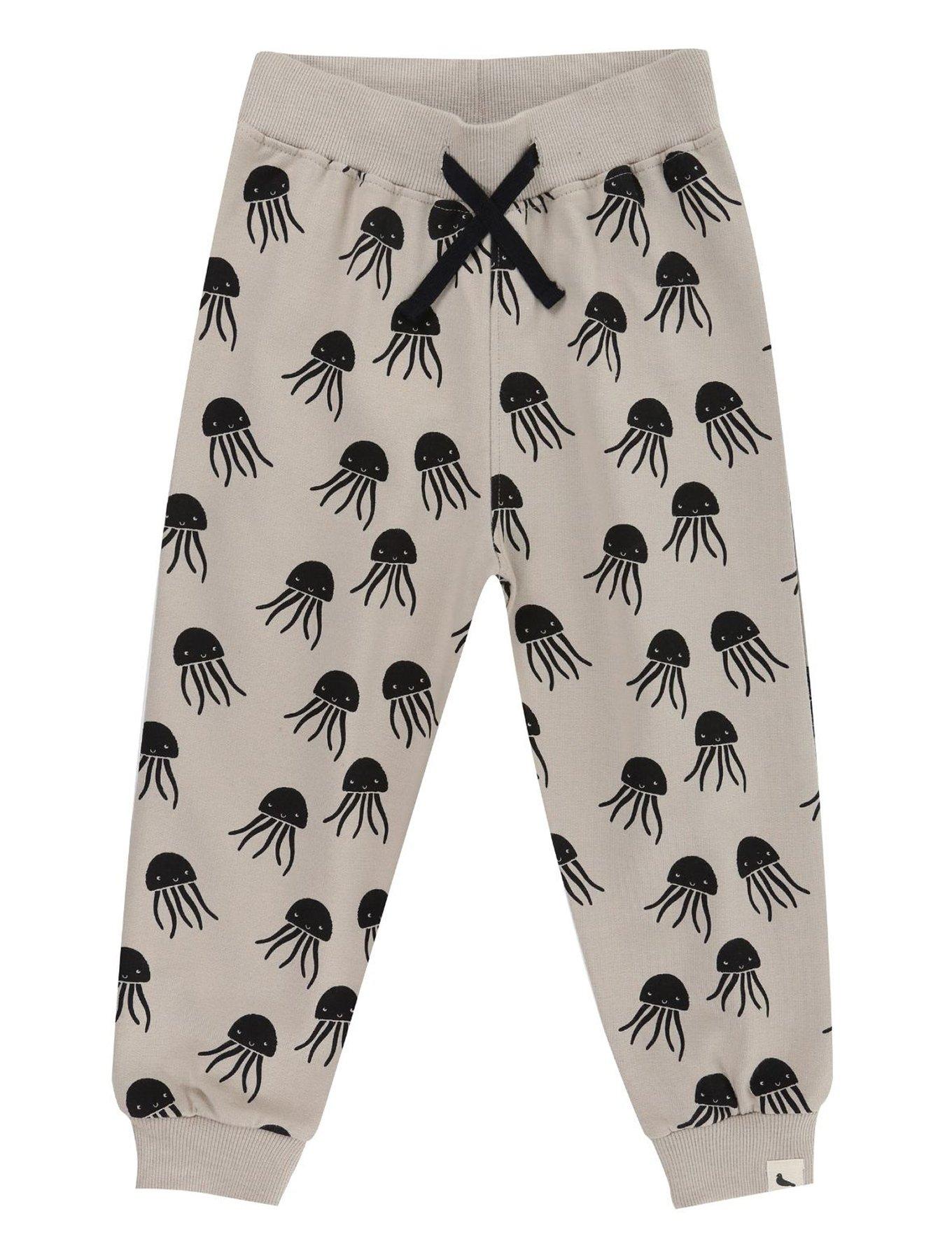 undefined Kids Jellyfish Print Joggers - Sand - Beige