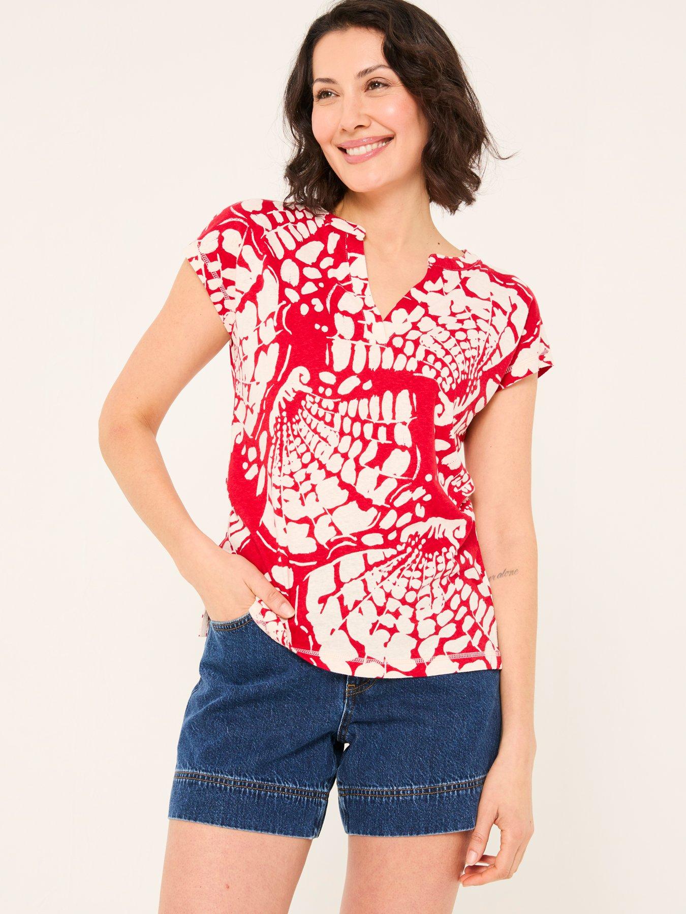 undefined Mono Shells Linen - Red