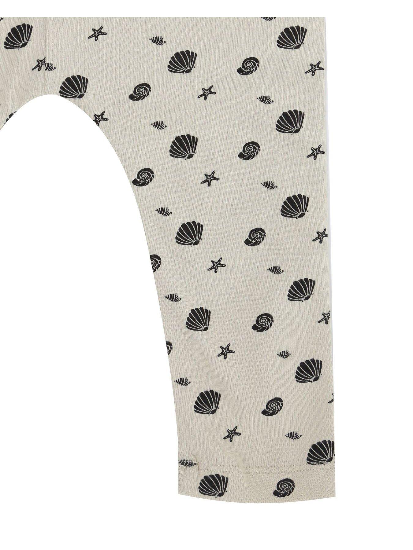 Image 4 of 4 of Turtledove London Kids Shell Print Dungarees - Sand