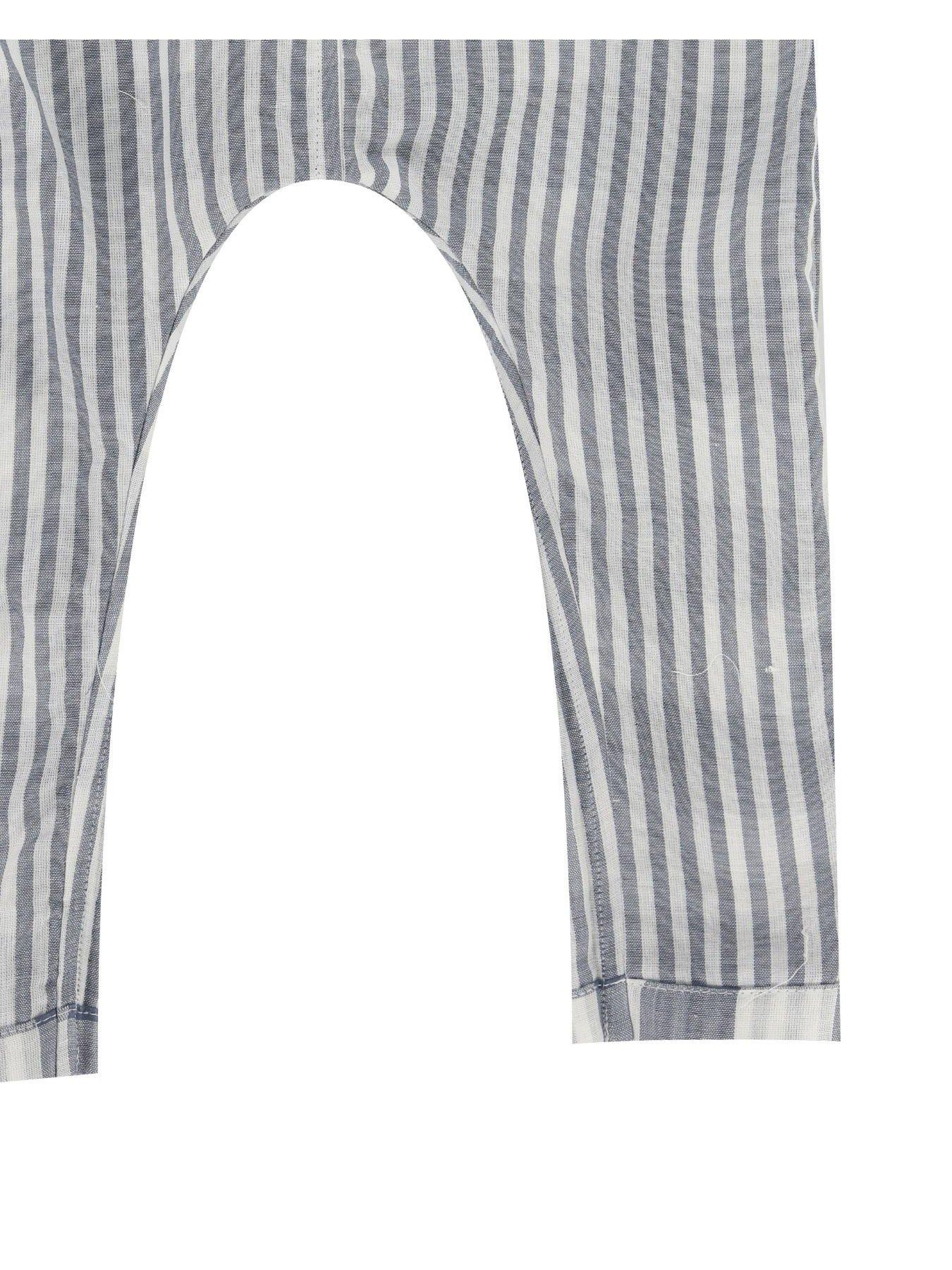 Image 5 of 5 of Turtledove London Kids Marine Check Easy Fit Reversible Dungarees - Blue