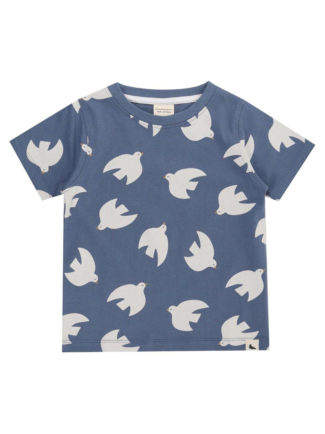undefined Kids Seagull T-Shirt - Ocean Blue