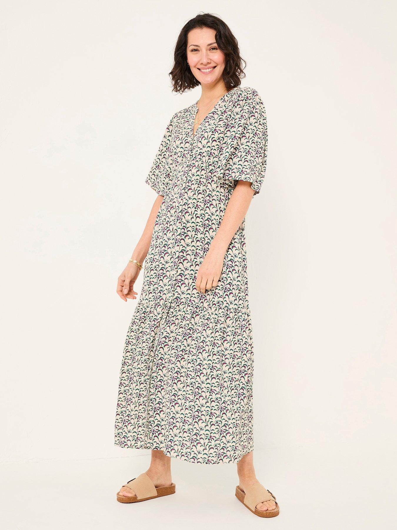 undefined Paige Vine Floral Midi Dress - Multi