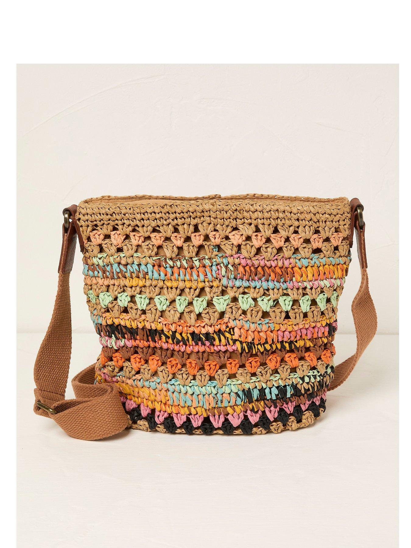undefined Raffia Crossbody - Multi