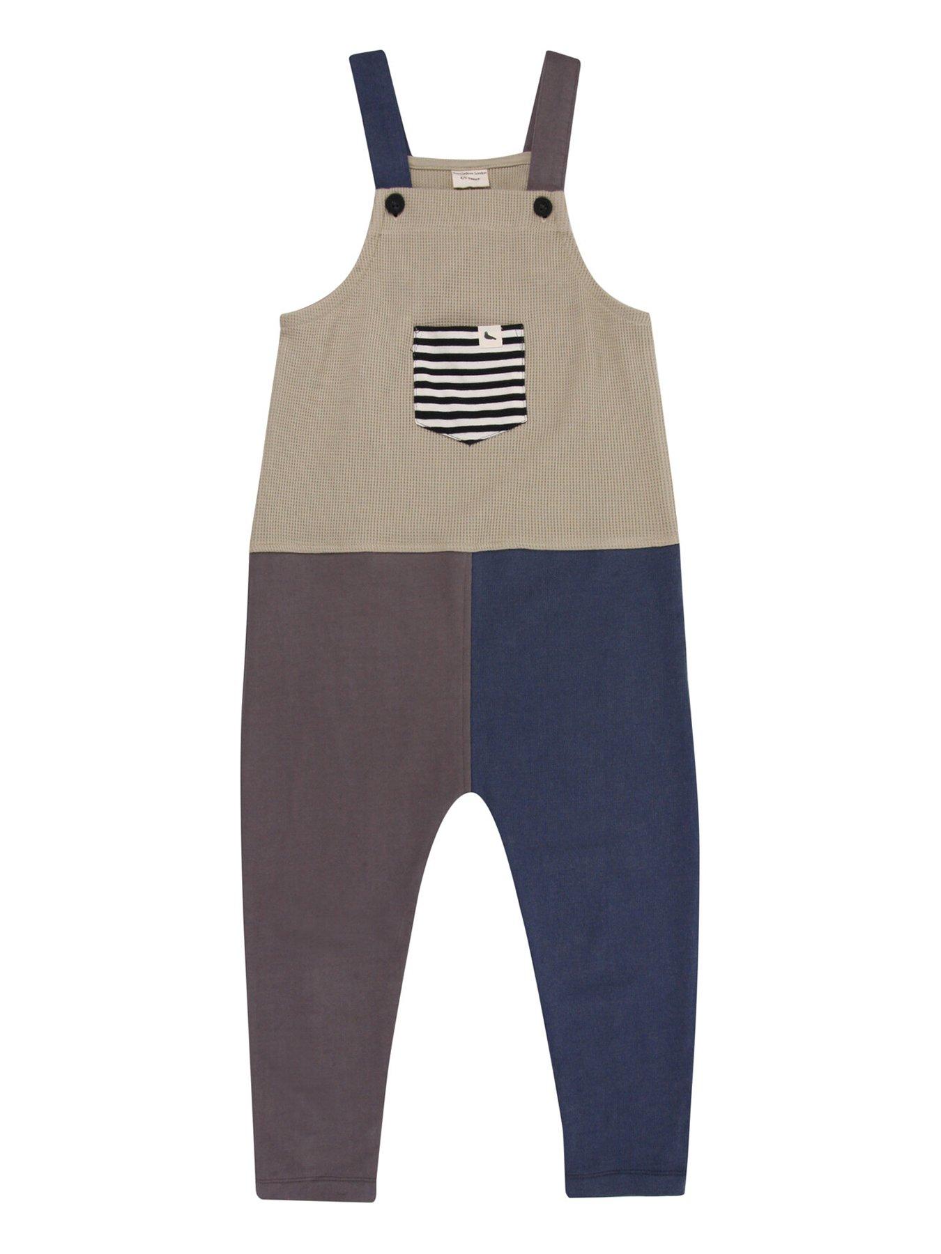 Image 1 of 3 of Turtledove London Kids Colour Block Dungarees - Multi