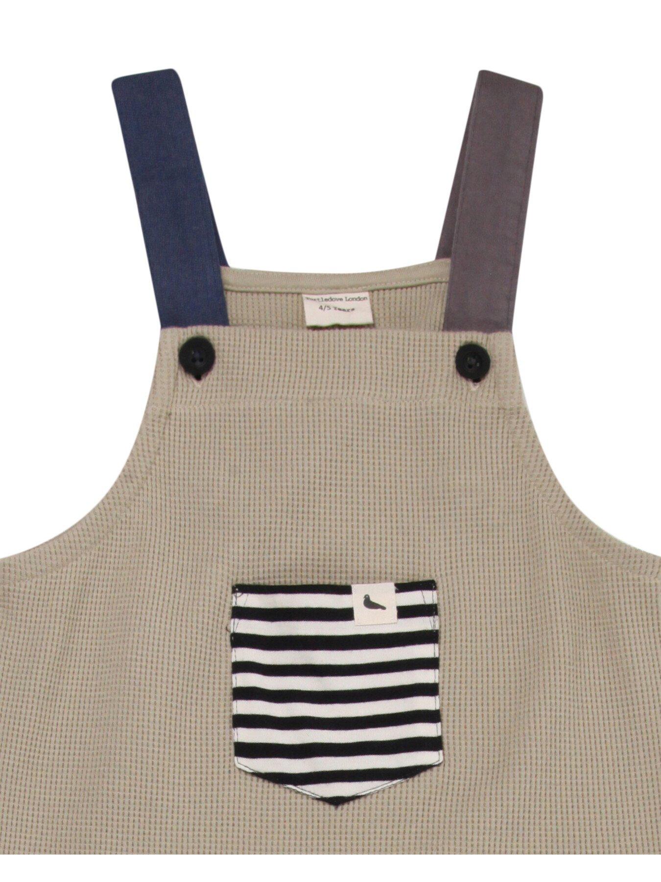 Image 3 of 3 of Turtledove London Kids Colour Block Dungarees - Multi