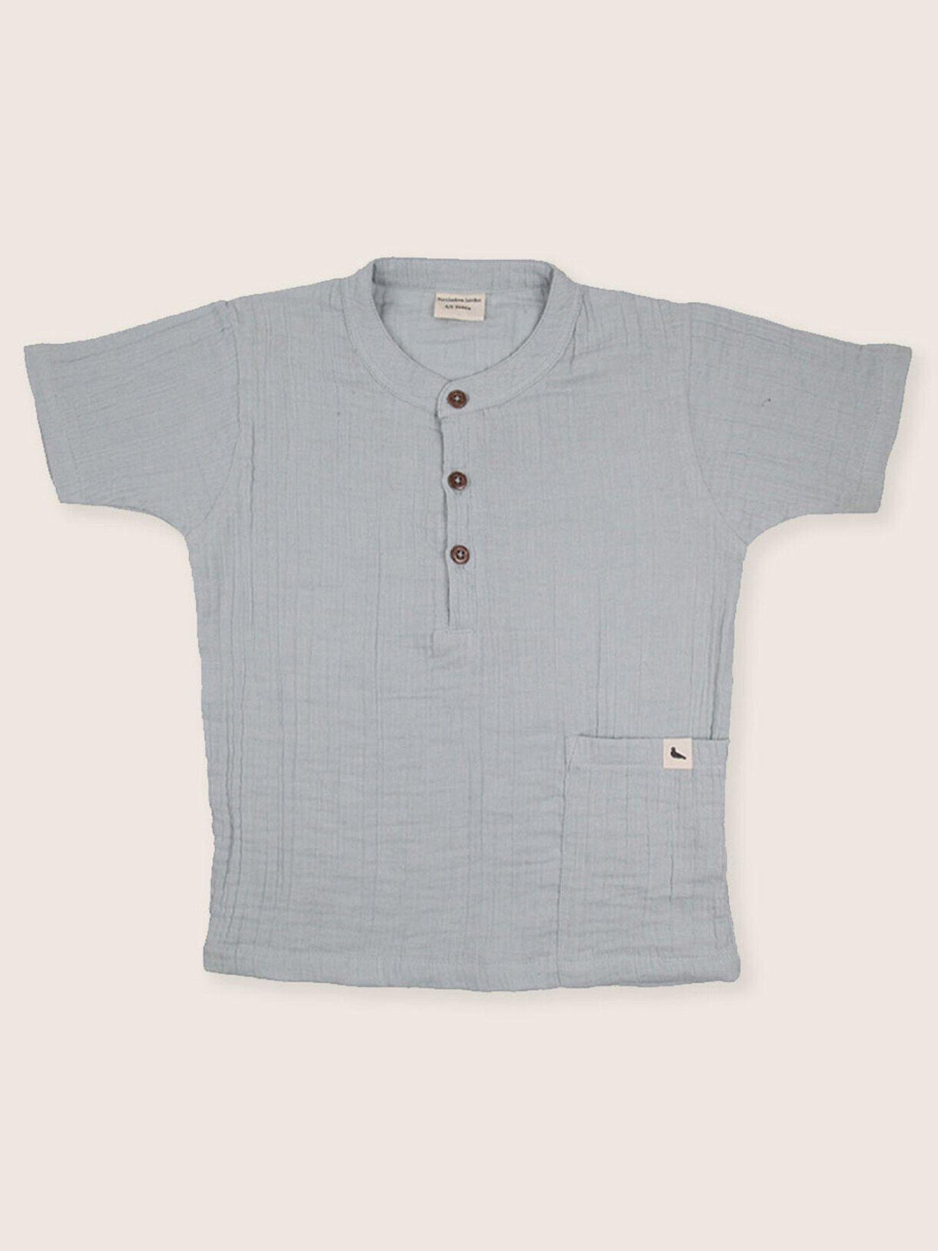 undefined Kids Sky Gauze T-Shirt - Light Blue