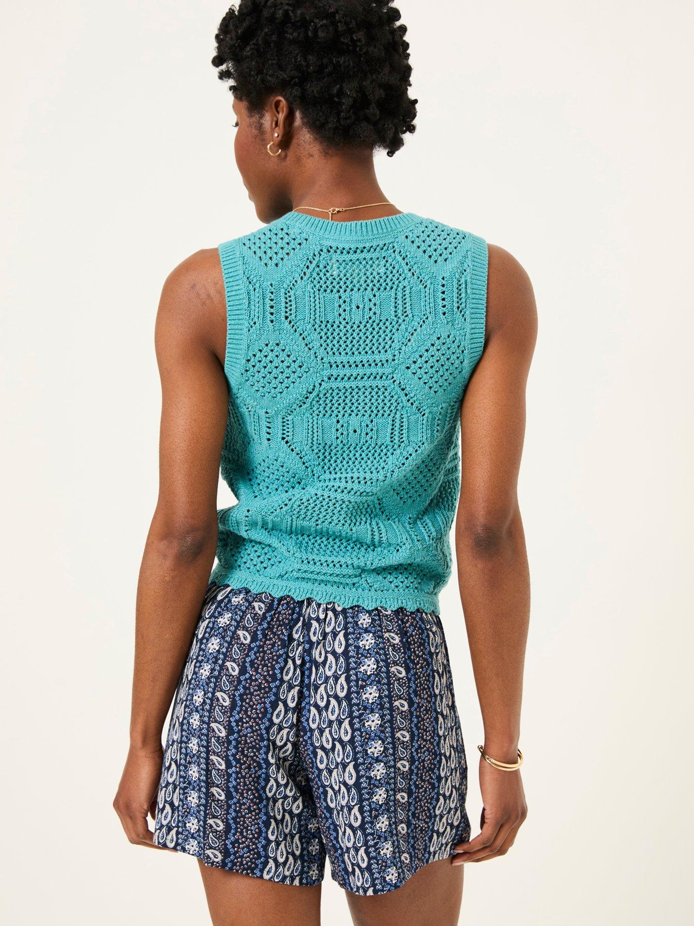 Image 2 of 6 of FatFace Flippy Paisley Shorts - Blue