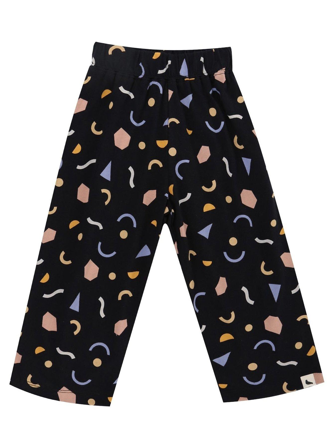 undefined Kids Abstract Print Crop Trousers - Multi