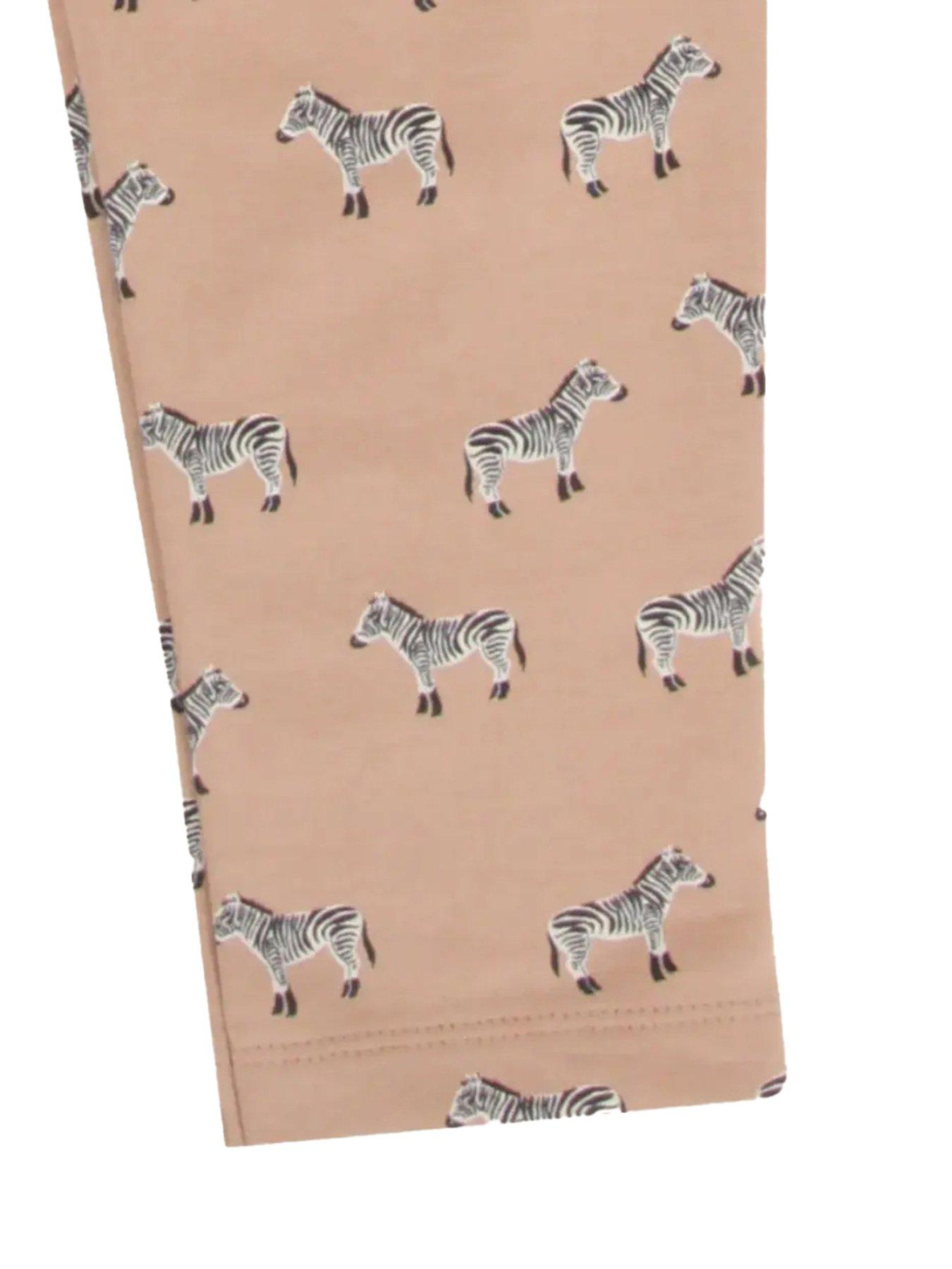 Image 4 of 4 of Turtledove London Kids Zebra Dungarees - Light Brown