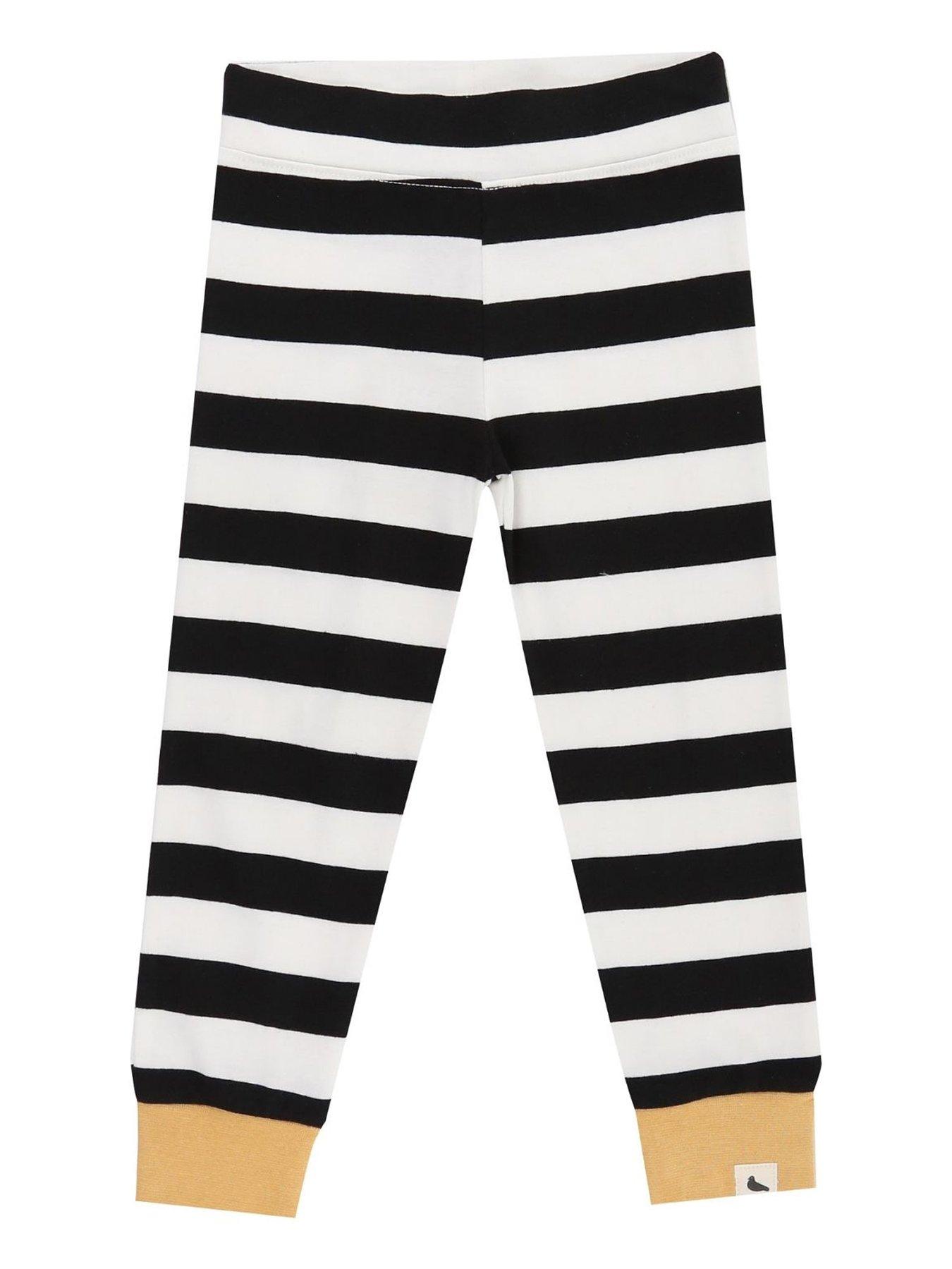 undefined Kids Wide Stripe Leggings - Mono