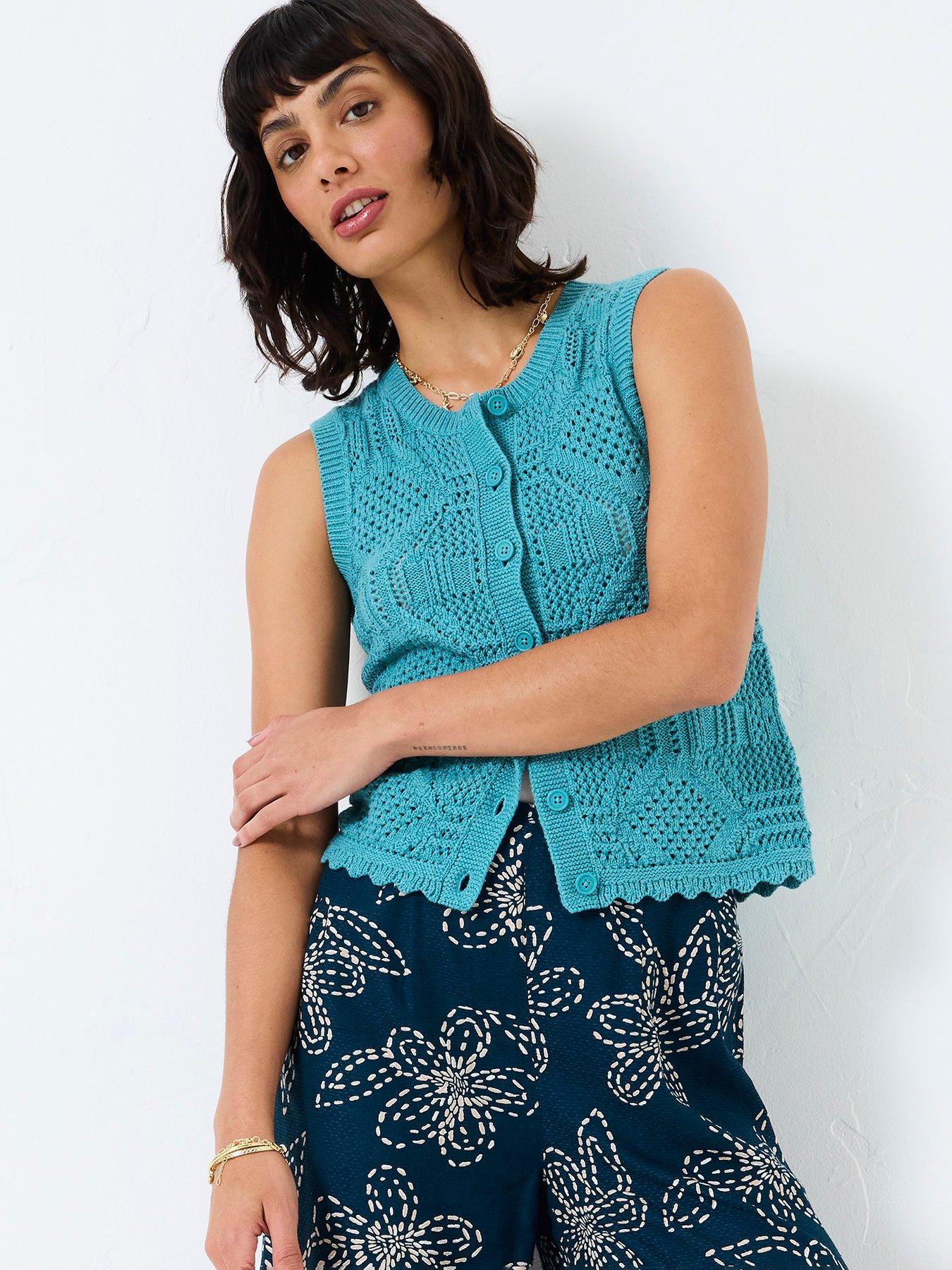 undefined Jodie Knitted Vest - Green