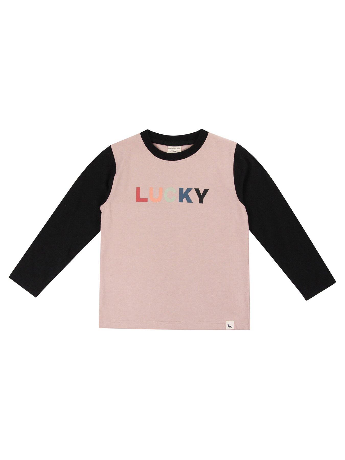 Turtledove London Kids Lucky Print Long Sleeve Top