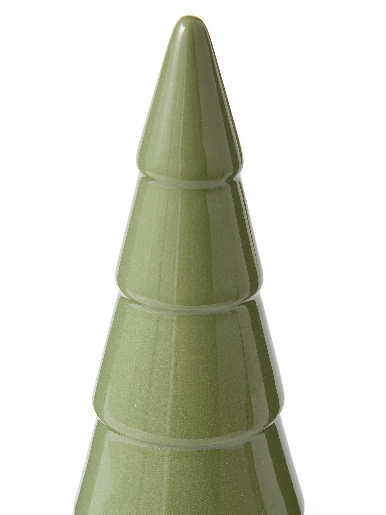 Image 4 of 4 of Very Home Set of 2 Ceramic Tabletop Christmas&nbsp;Trees