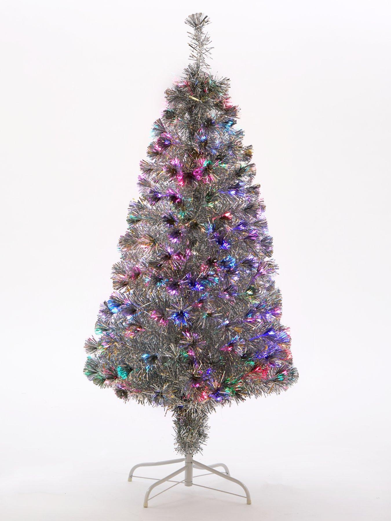 Image 2 of 4 of The Very Collection 5ft Silver Fibre Optic Christmas Tree