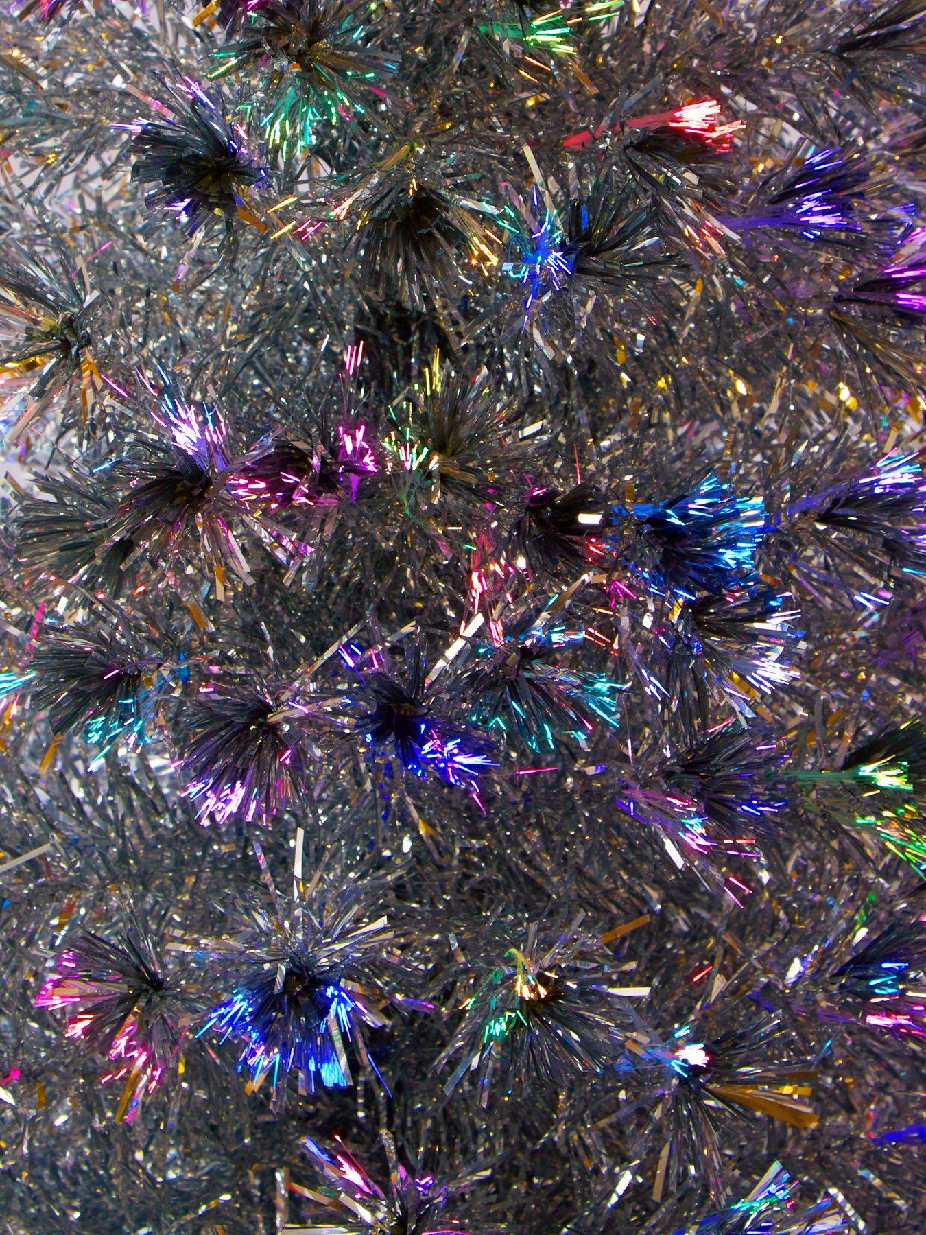 Image 4 of 4 of The Very Collection 5ft Silver Fibre Optic Christmas Tree