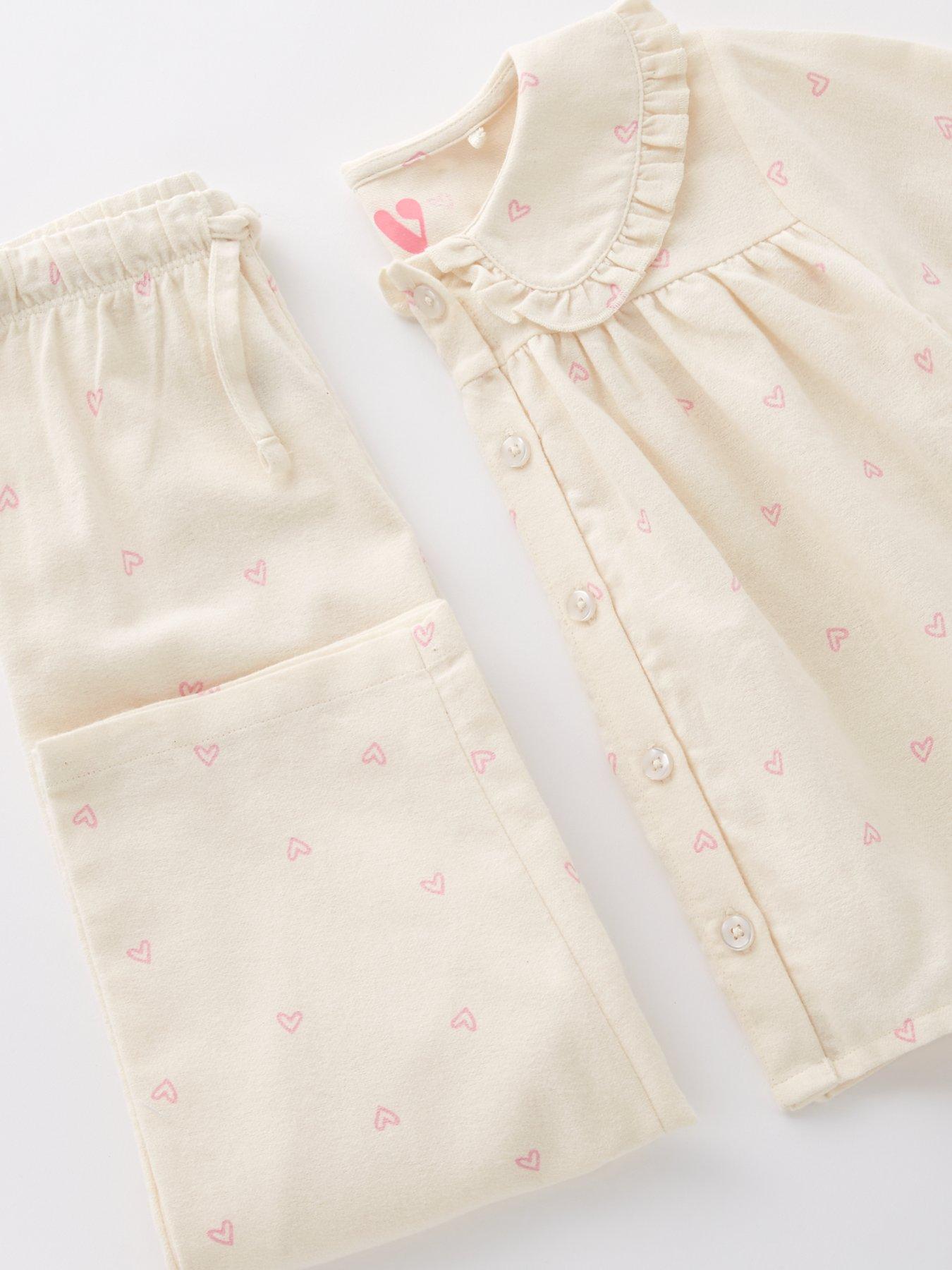 Image 4 of 4 of Mini V by Very Girls Collar Revere Pyjama Set - Print